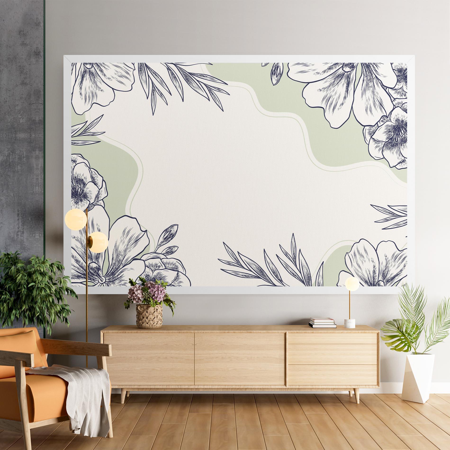 Vászonkép Blue Line Green mockup 9