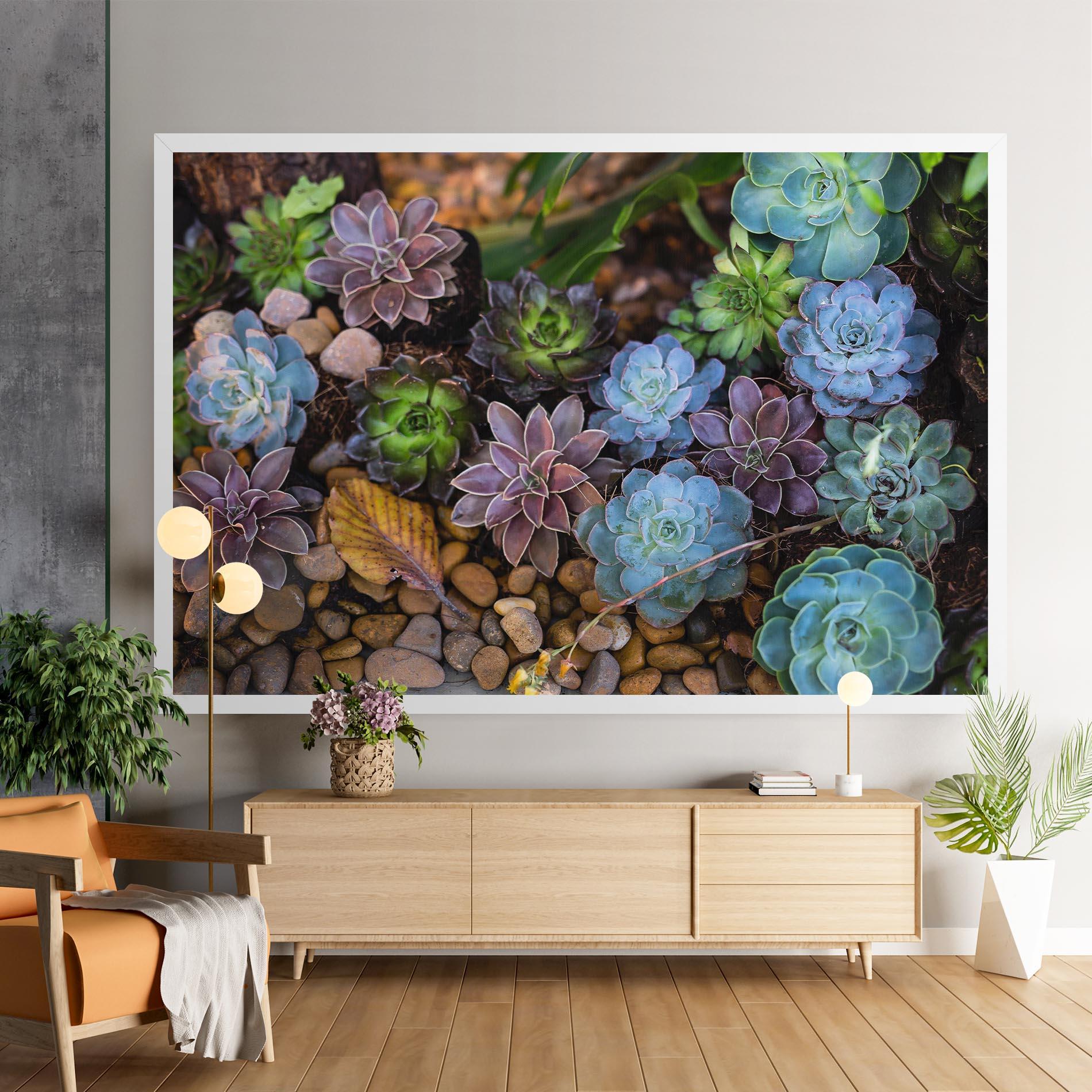 Vászonkép Colorful Flowers mockup 9
