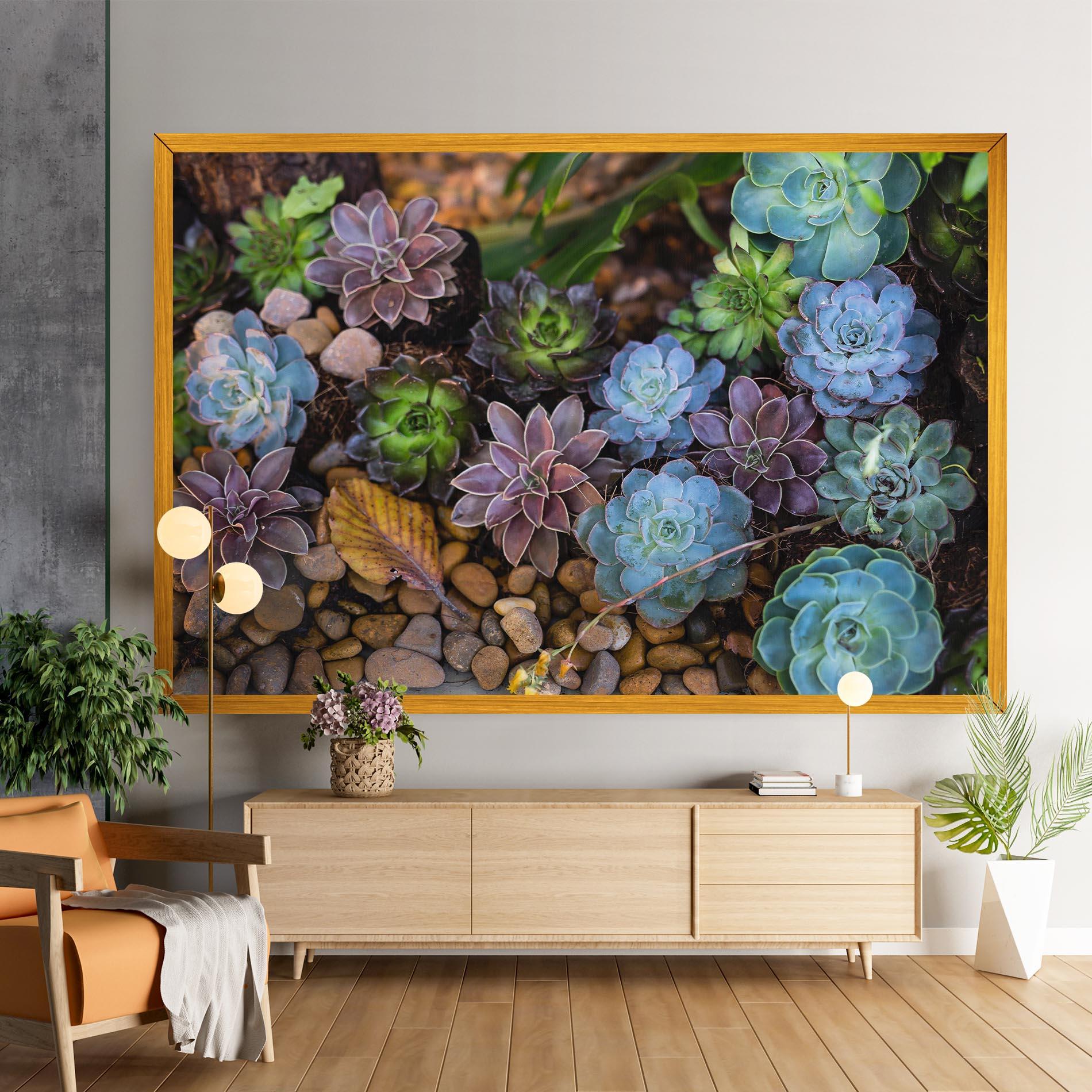 Vászonkép Colorful Flowers mockup 9