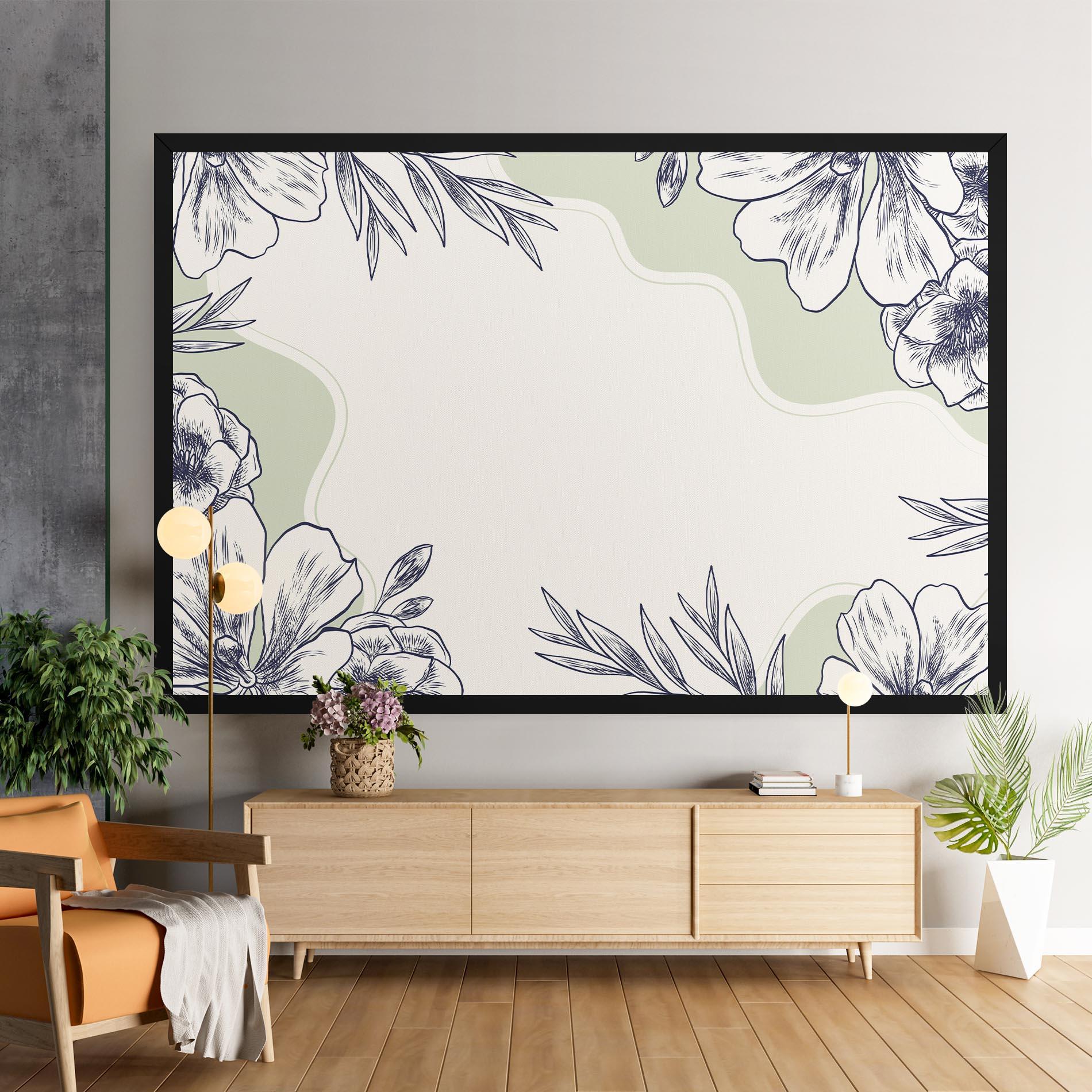 Vászonkép Blue Line Green mockup 9