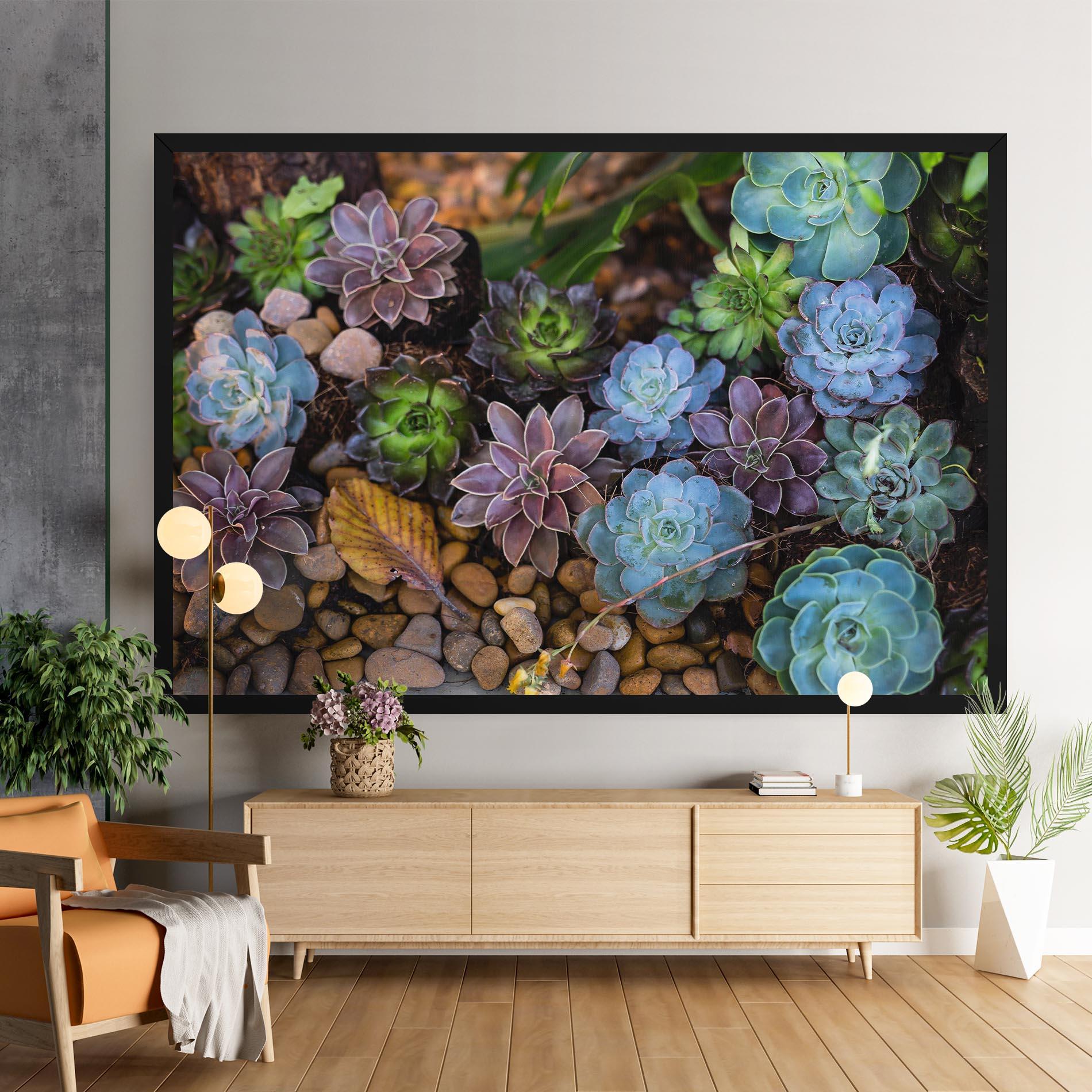 Vászonkép Colorful Flowers mockup 9