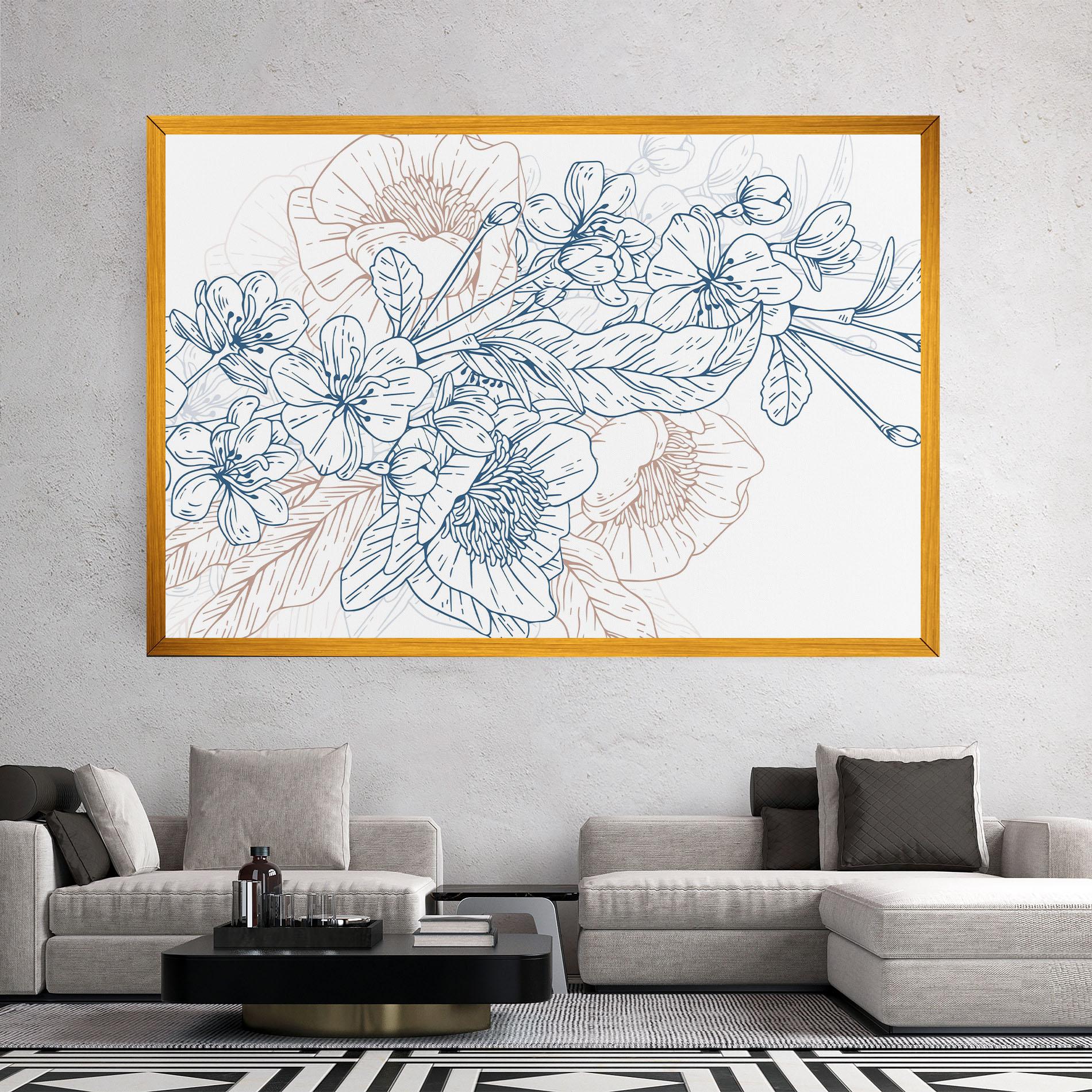 Vászonkép Blue Cream Line mockup 2