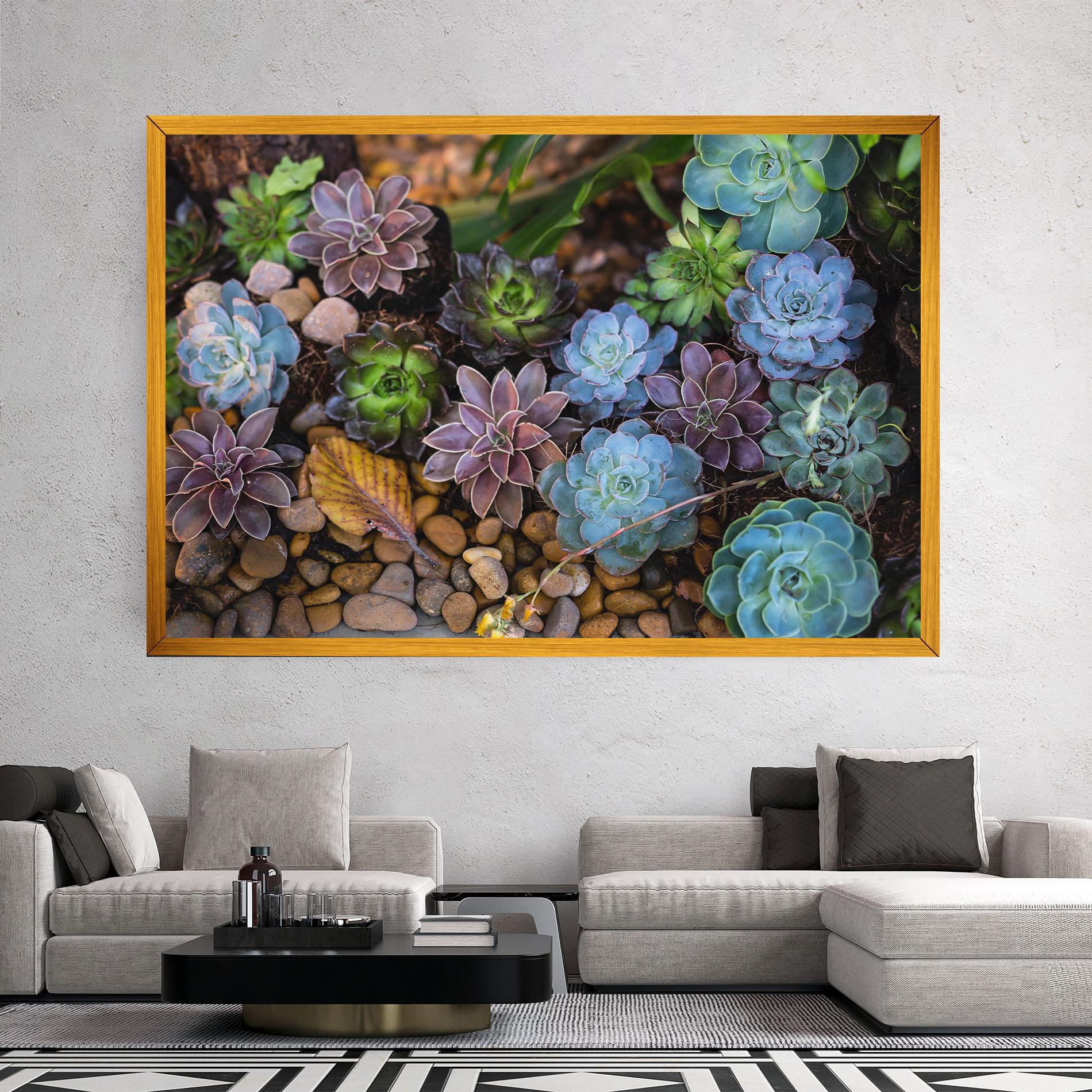 Vászonkép Colorful Flowers mockup 2