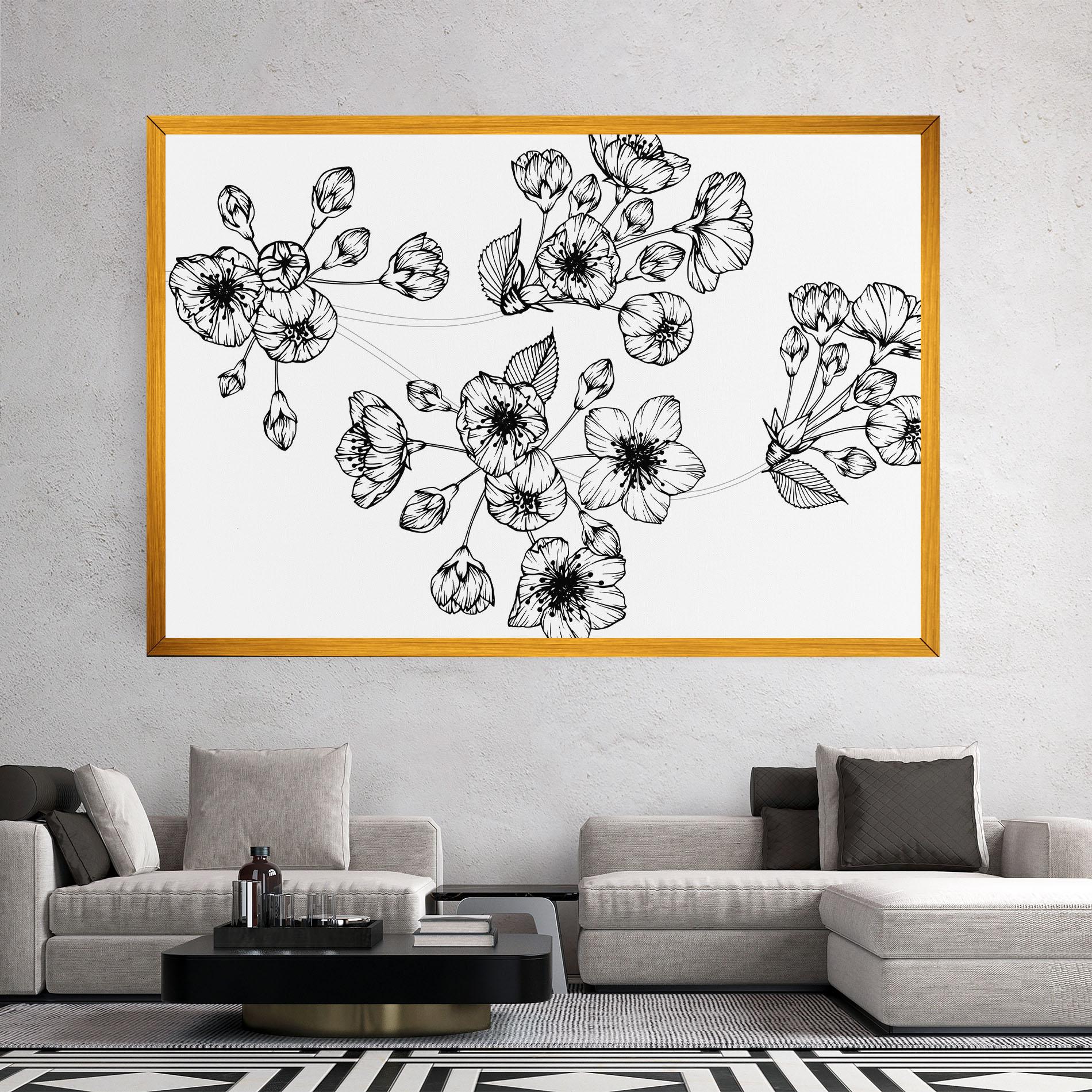 Vászonkép Sakura Line mockup 2