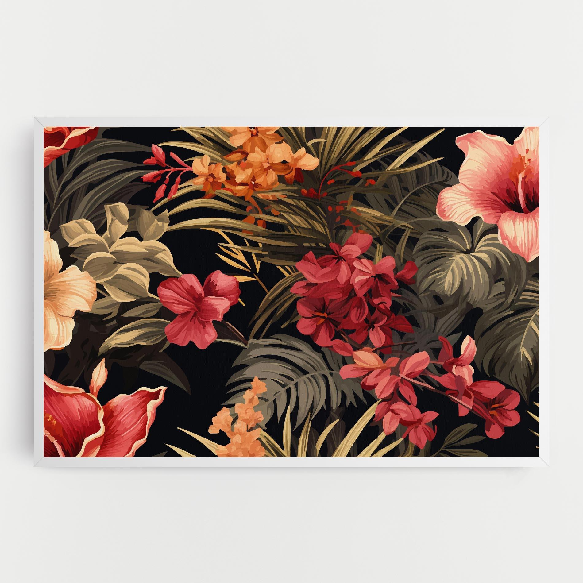 Vászonkép Exotic Flower Plant mockup 0