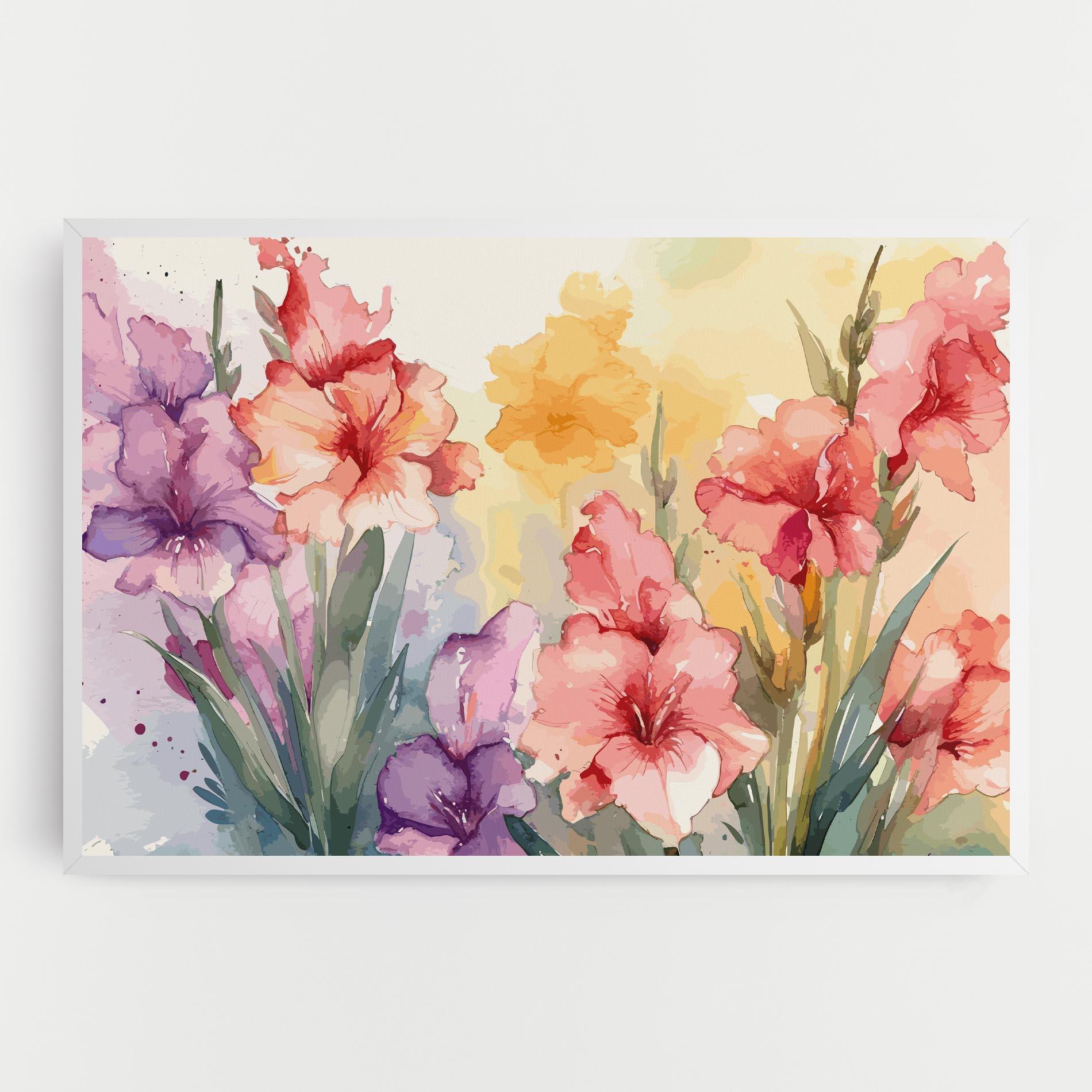 Vászonkép Exotic Watercolor mockup 0
