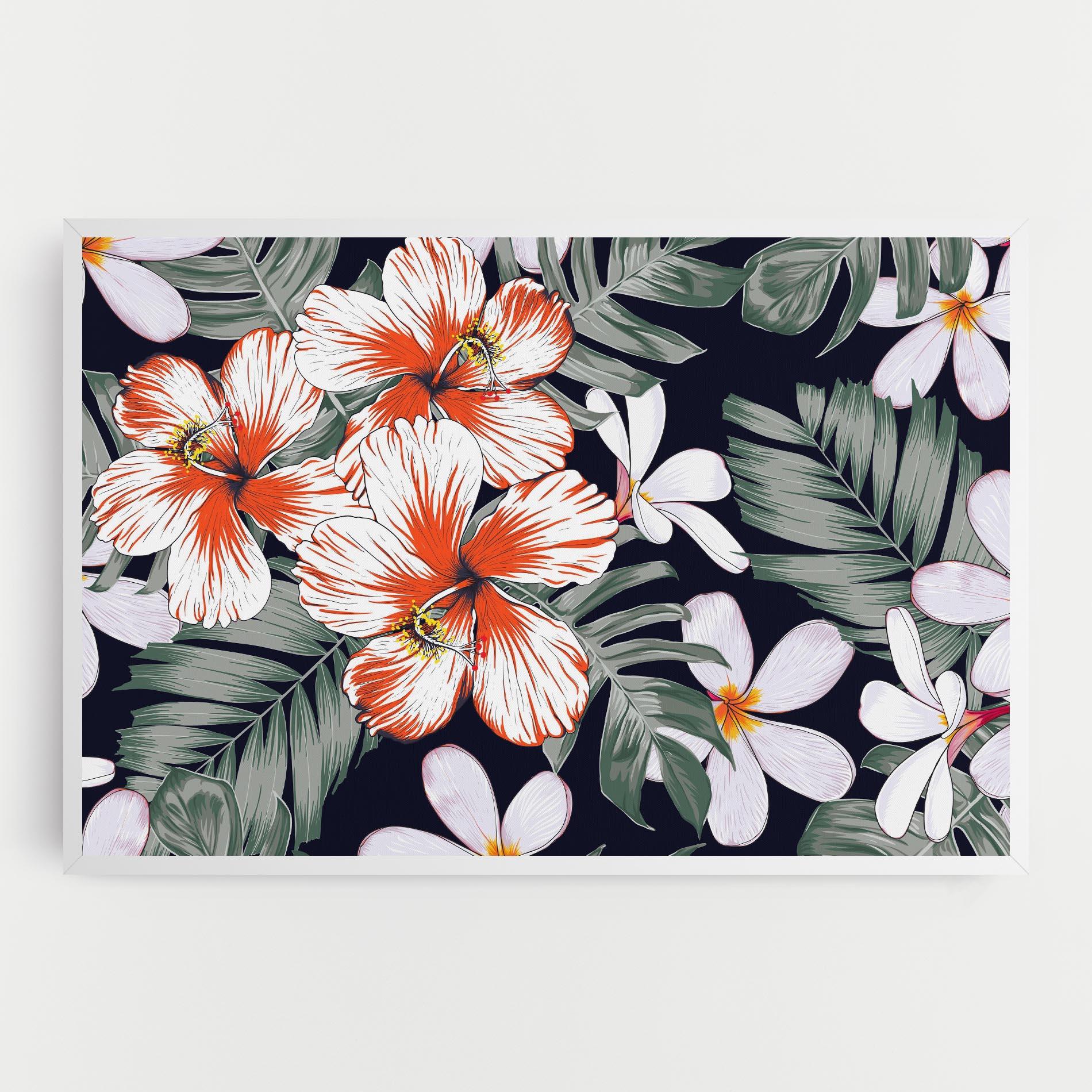 Vászonkép Orange White Exotic mockup 0