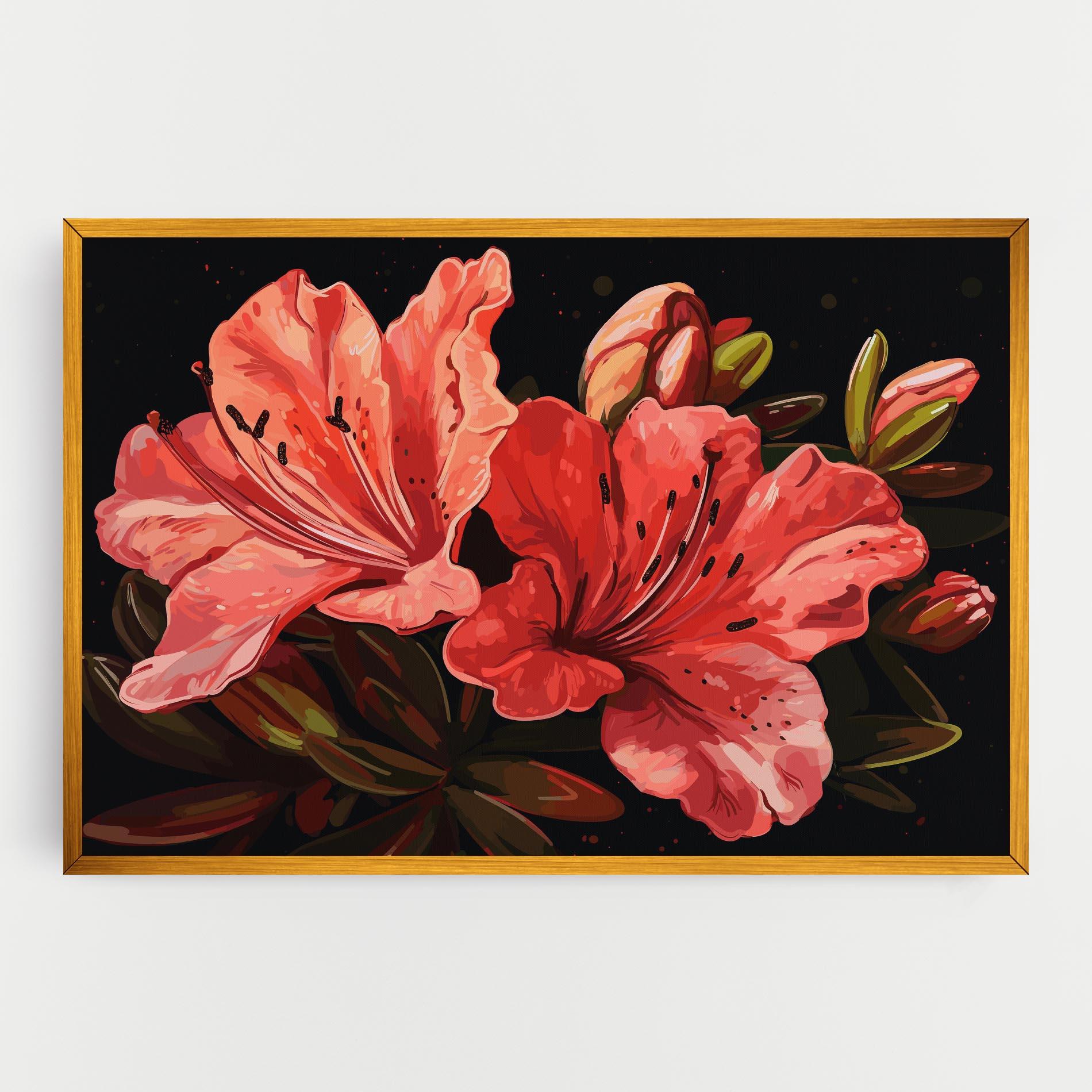 Vászonkép Art Exotic Flower mockup 0