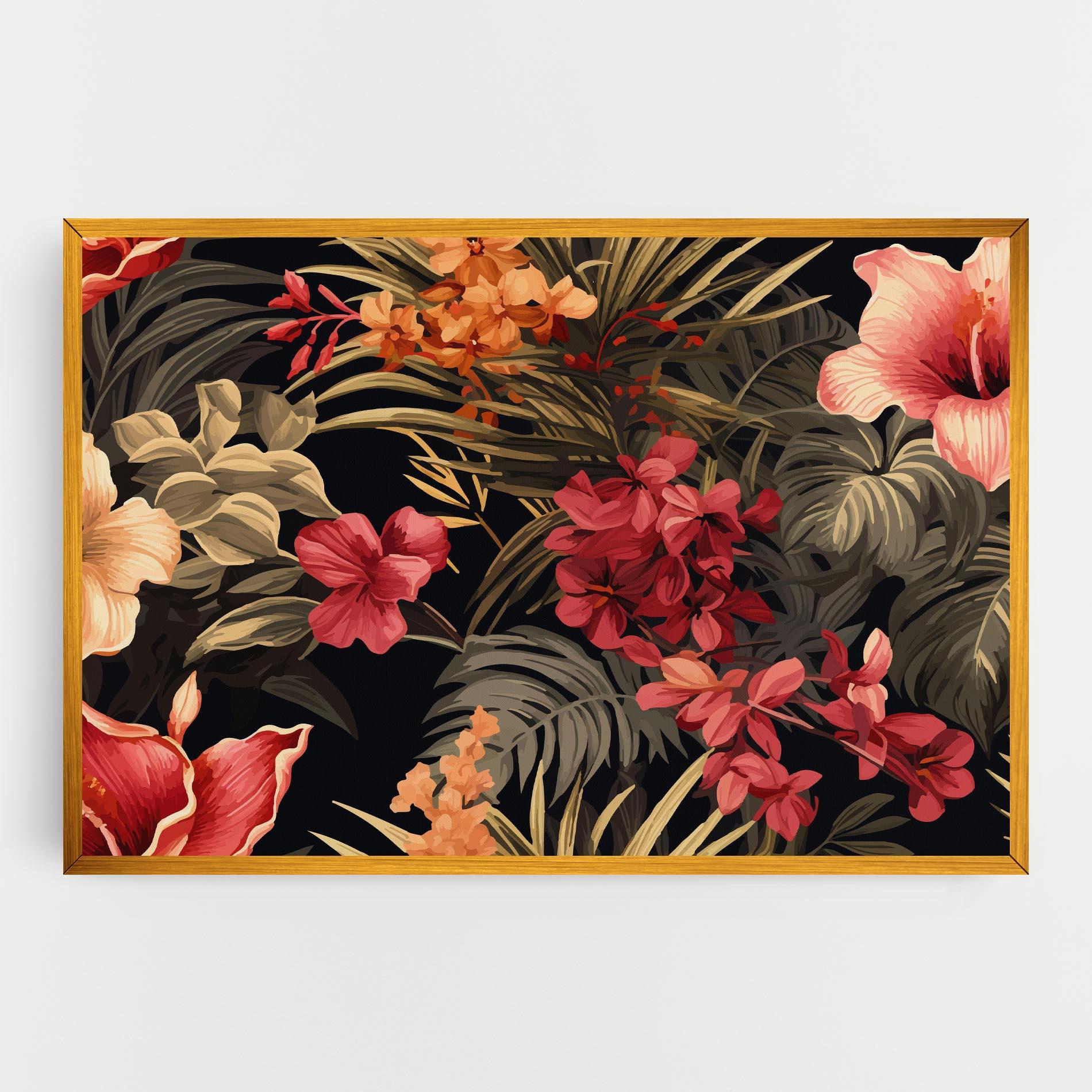 Vászonkép Exotic Flower Plant mockup 0