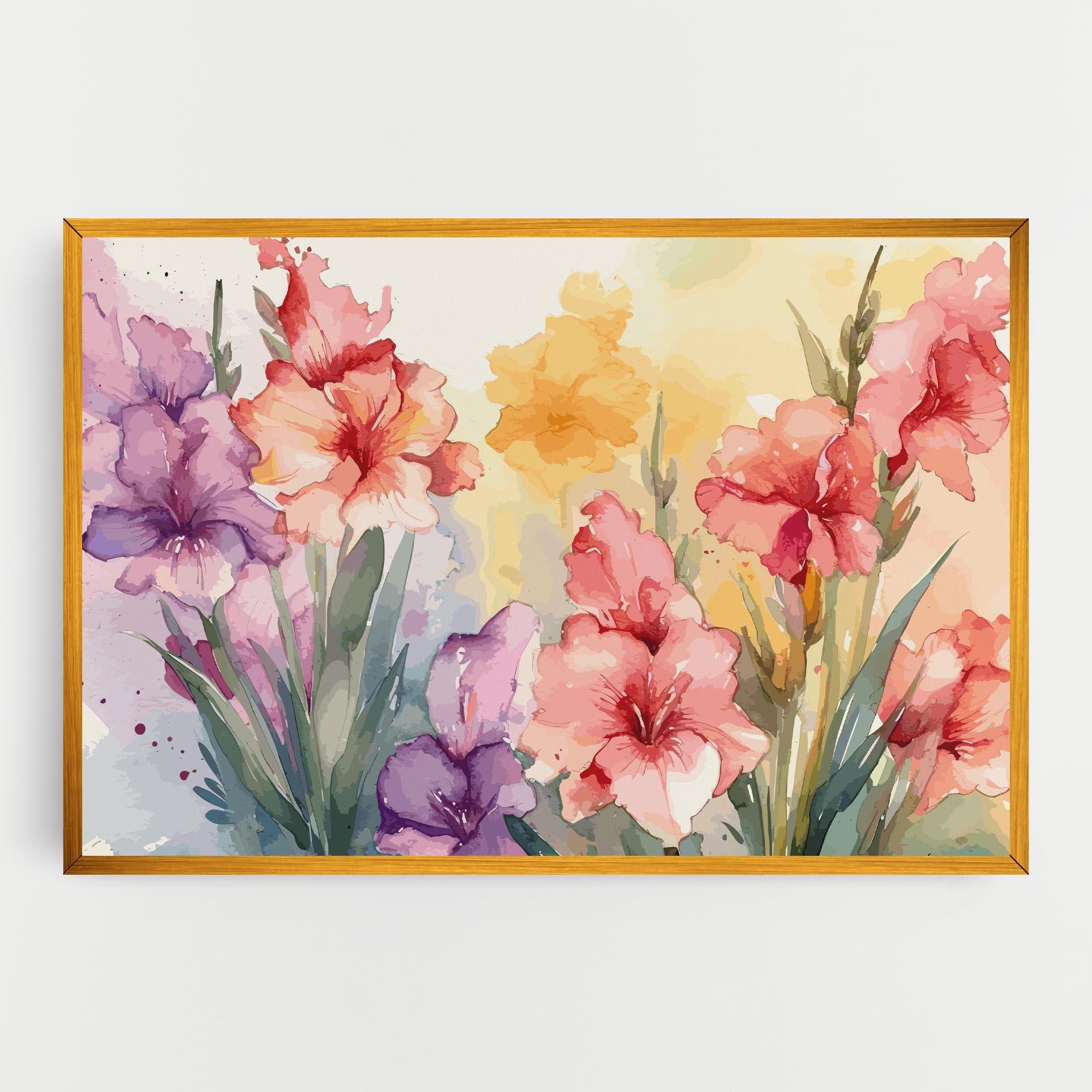 Vászonkép Exotic Watercolor mockup 0