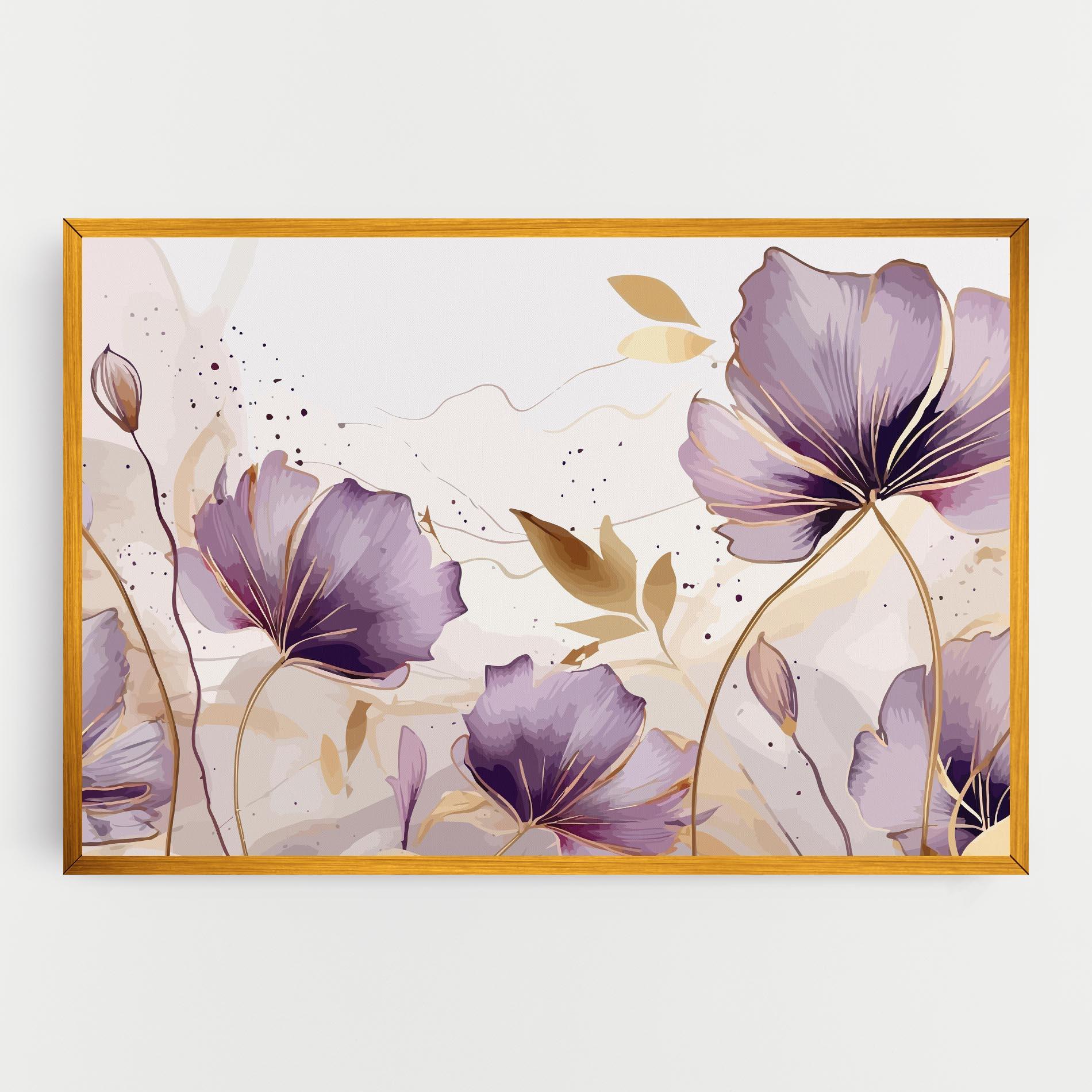 Vászonkép Purple Gold Exotic mockup 0