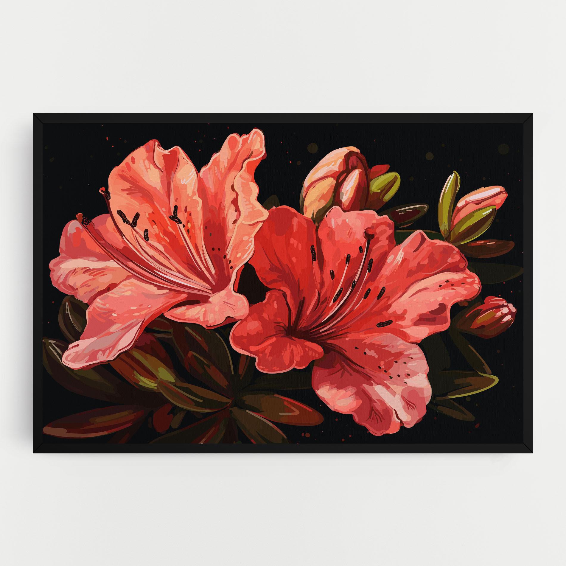 Vászonkép Art Exotic Flower mockup 0