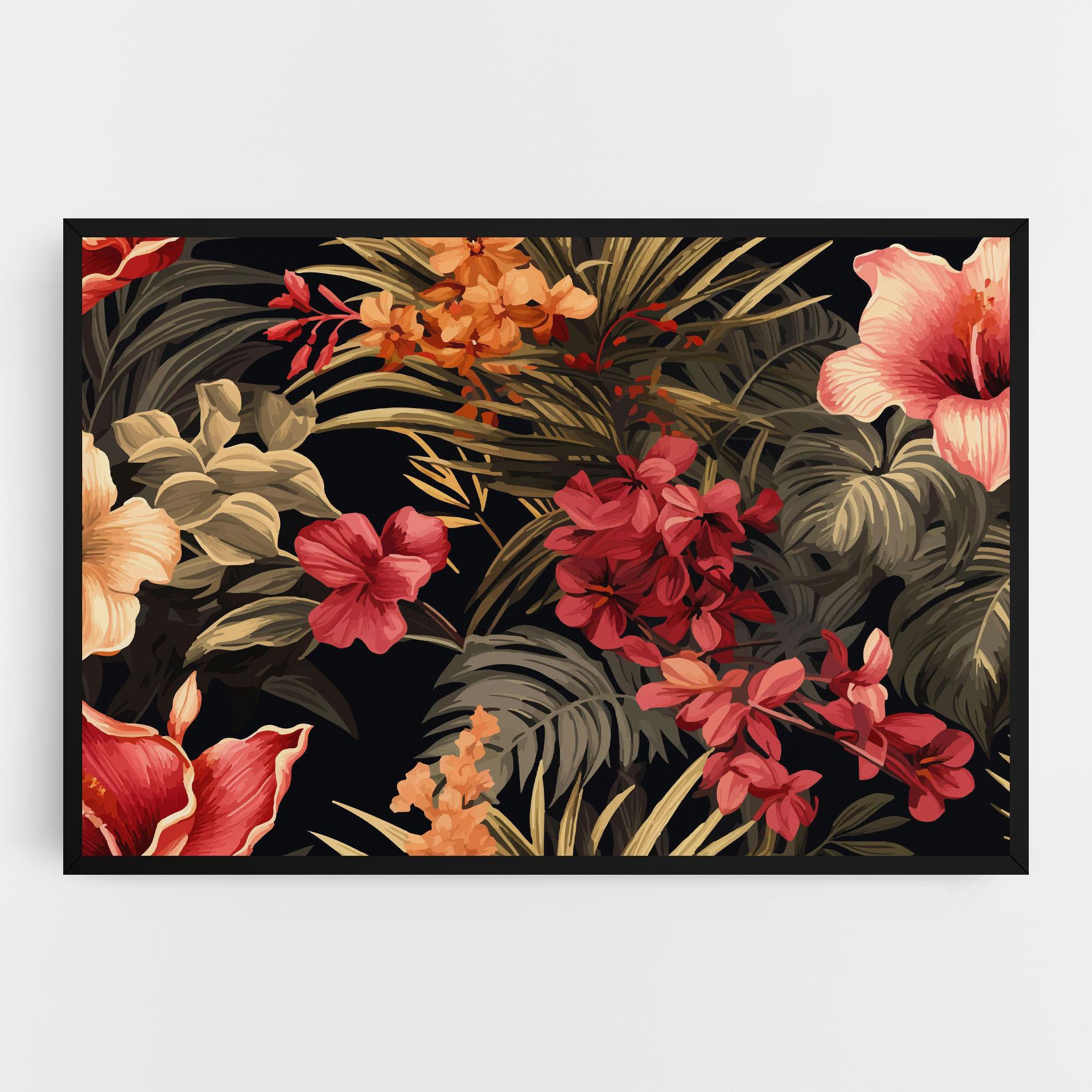 Vászonkép Exotic Flower Plant mockup 0