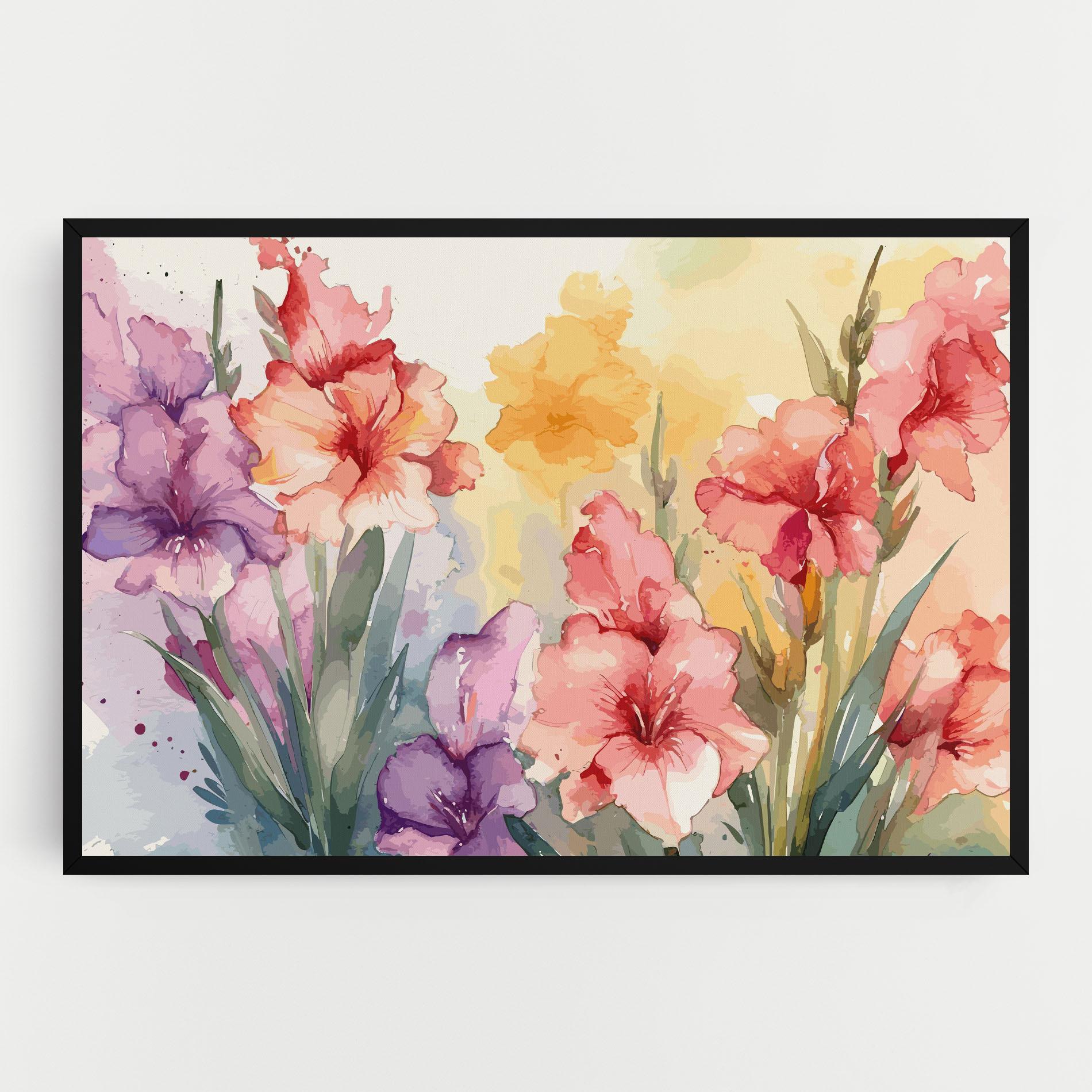 Vászonkép Exotic Watercolor mockup 0