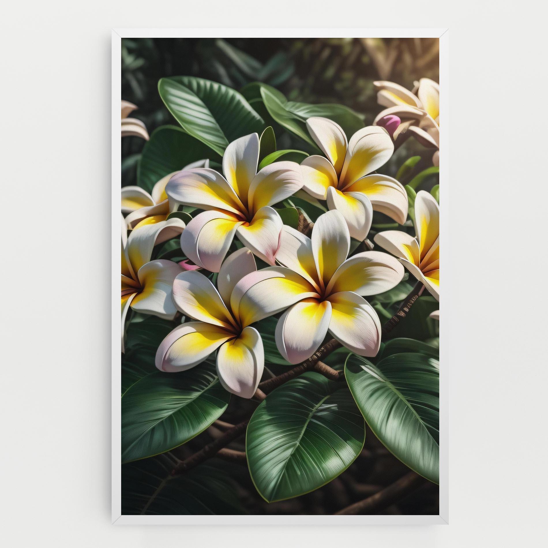 Vászonkép Exotic White Yellow mockup 0
