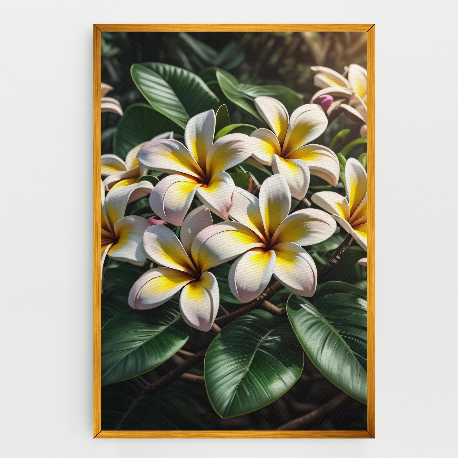 Vászonkép Exotic White Yellow mockup 0