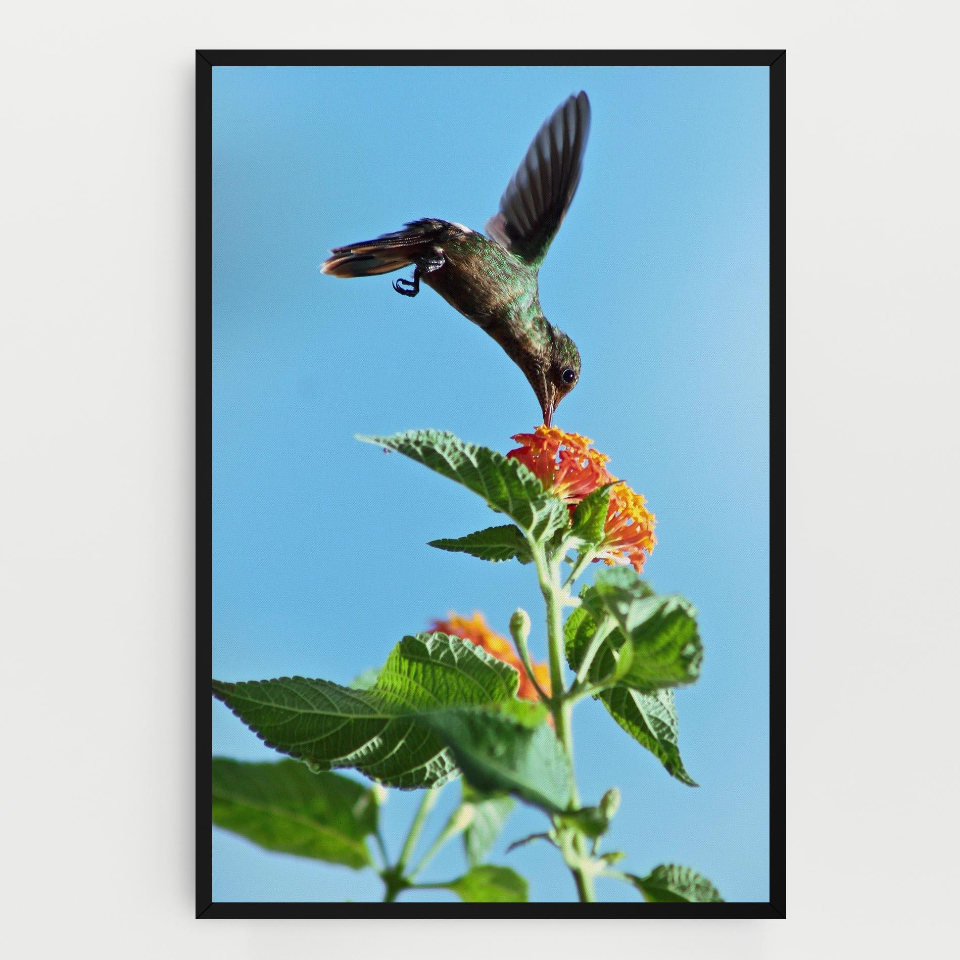 Vászonkép Bird Exotic Flower mockup 0