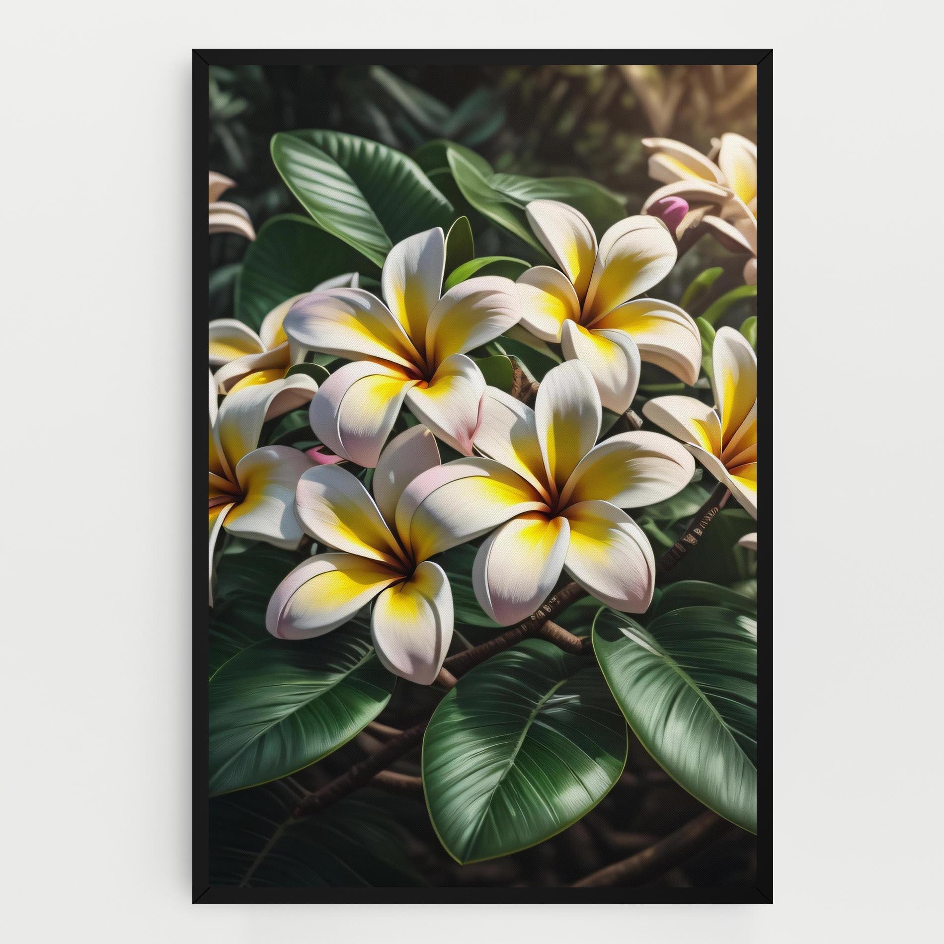 Vászonkép Exotic White Yellow mockup 0