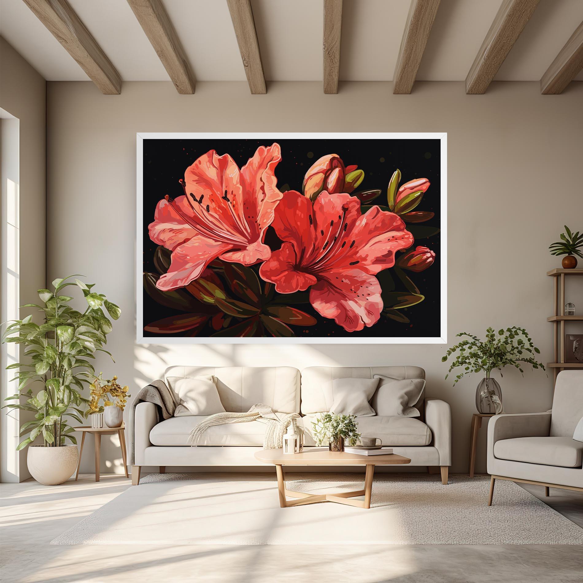 Vászonkép Art Exotic Flower mockup 6