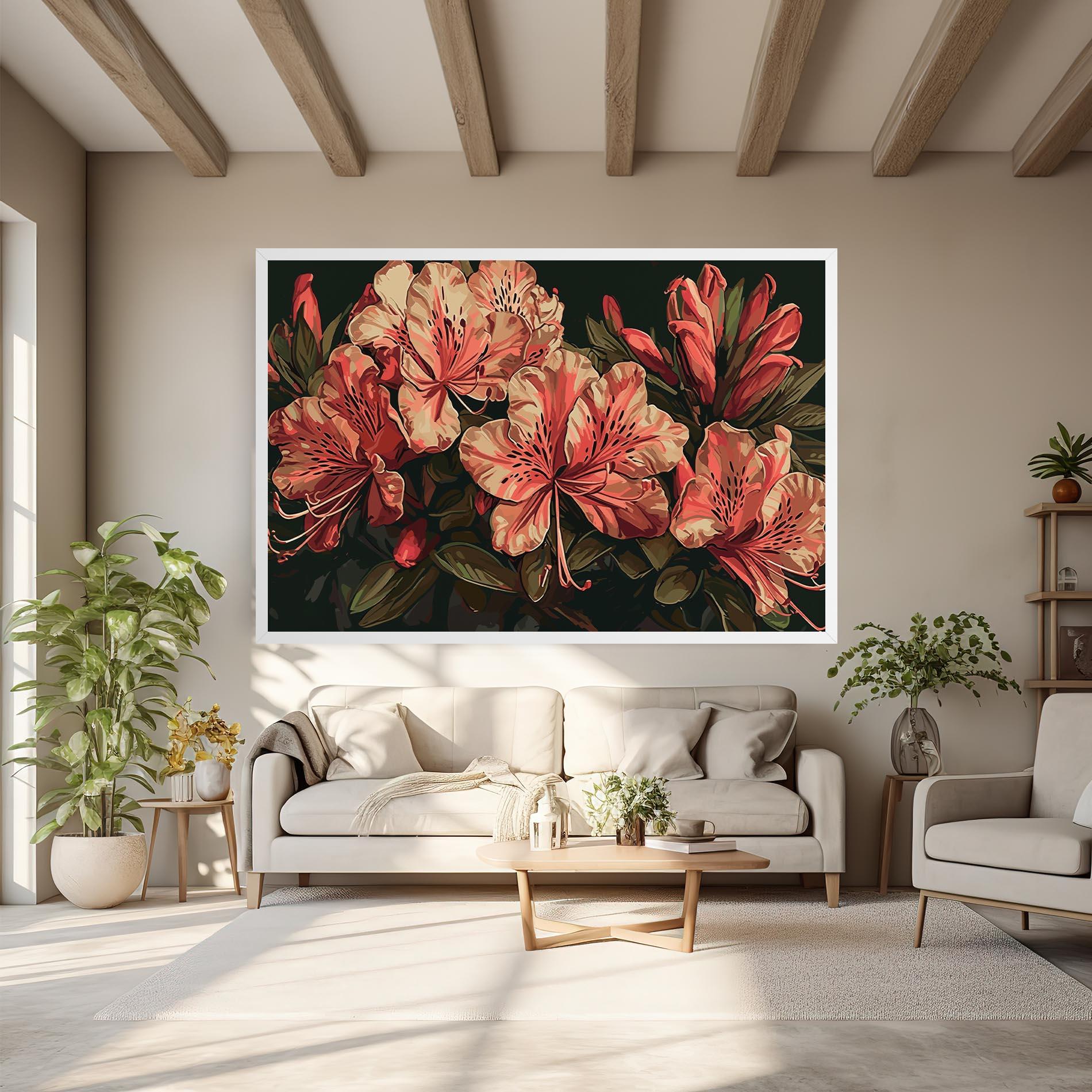 Vászonkép Cream Exotic Art mockup 6