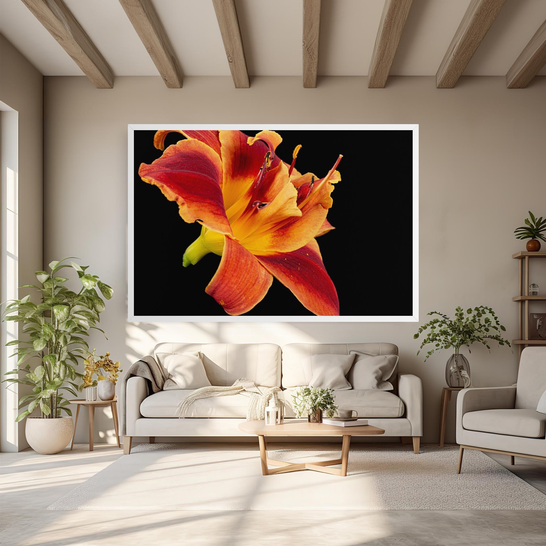 Vászonkép Exotic Orange Red mockup 6