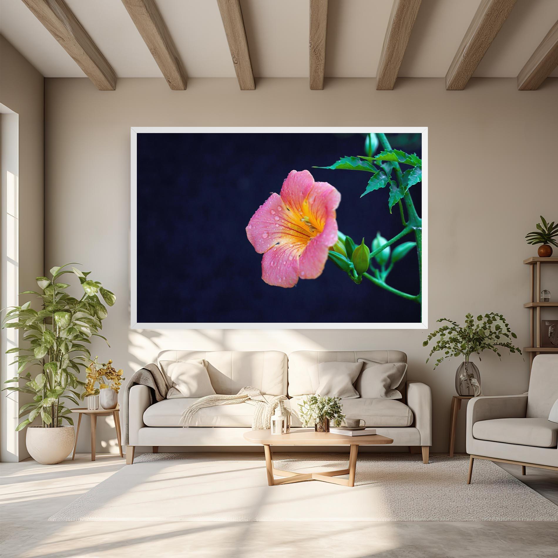 Vászonkép Exotic Pink Plant mockup 6