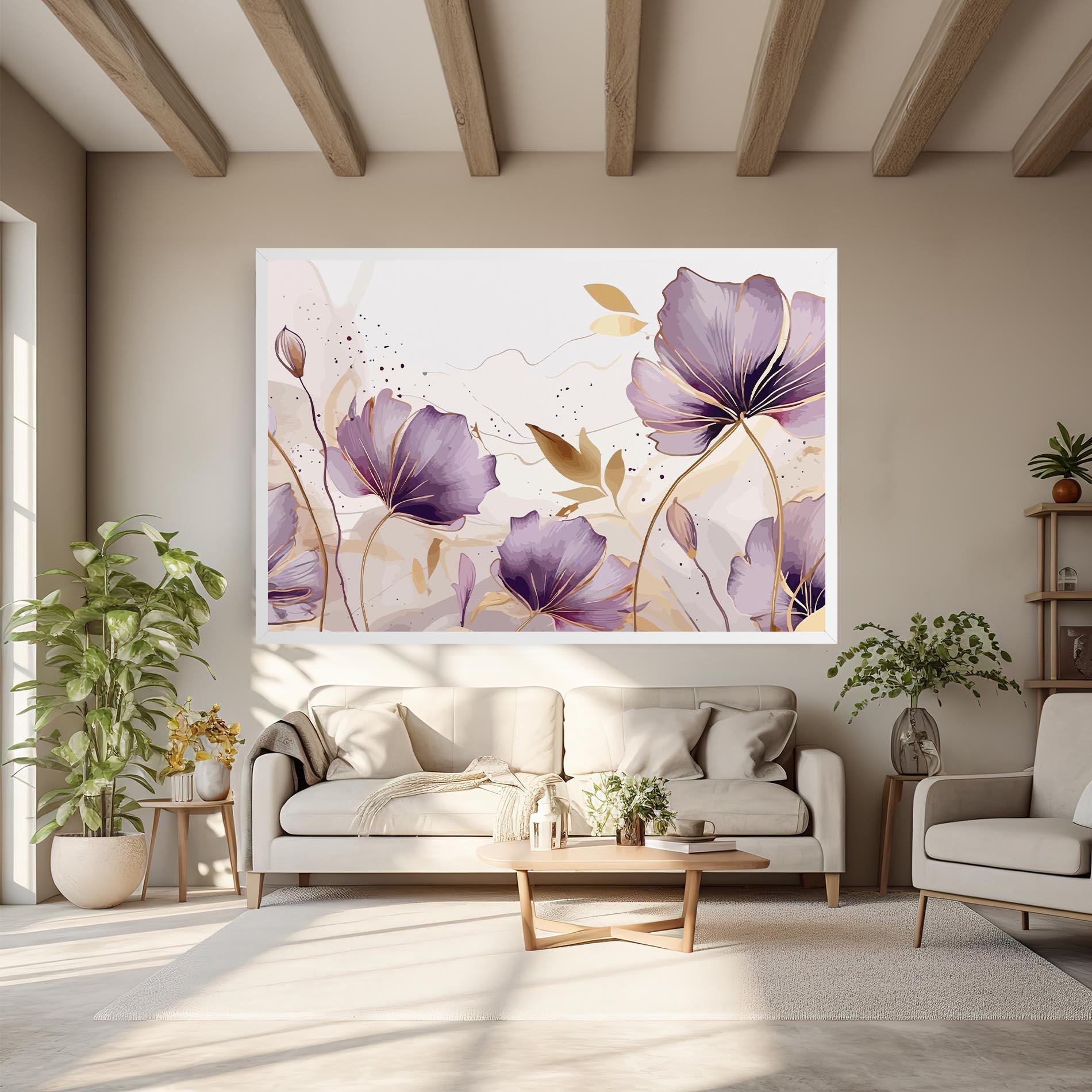 Vászonkép Purple Gold Exotic mockup 6