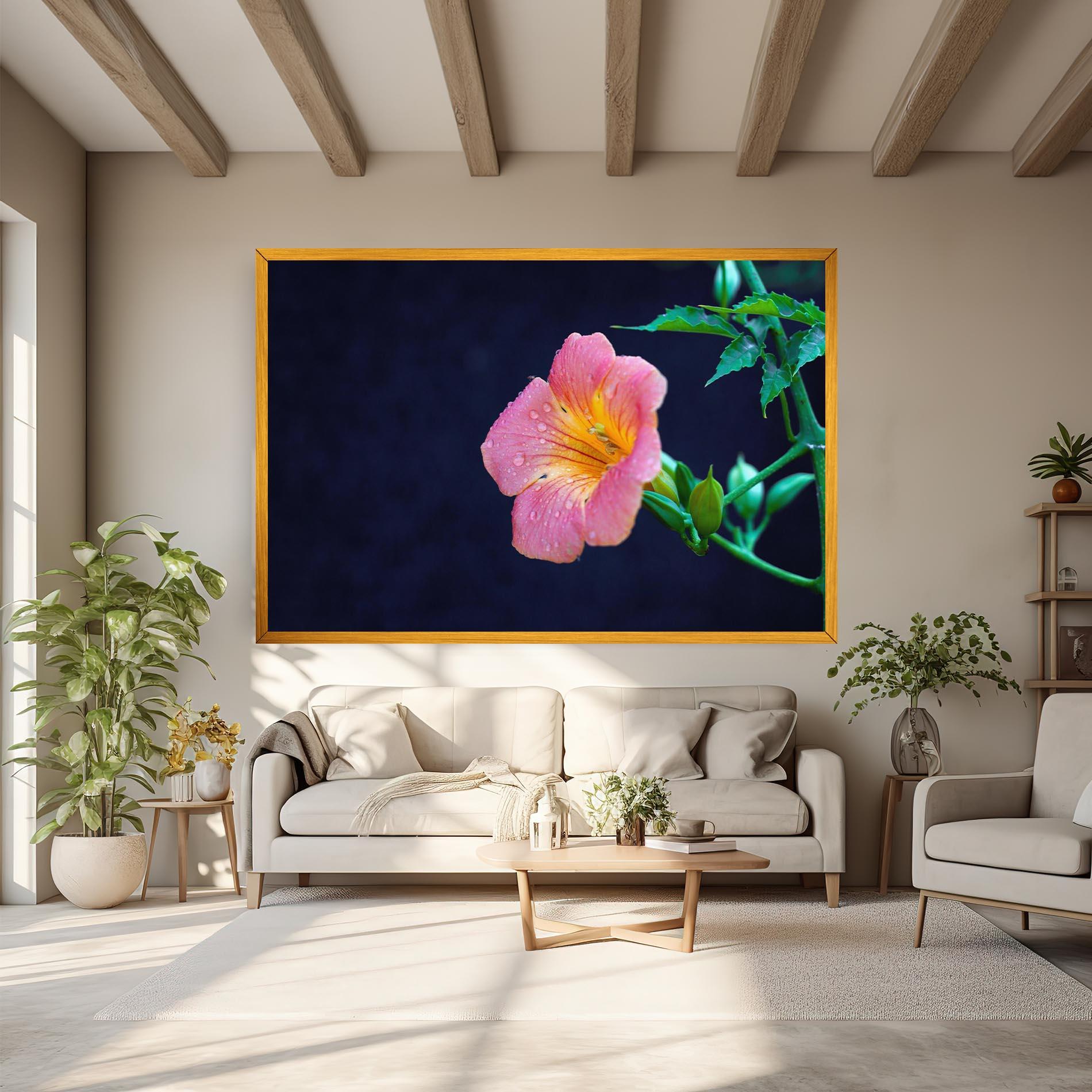 Vászonkép Exotic Pink Plant mockup 6