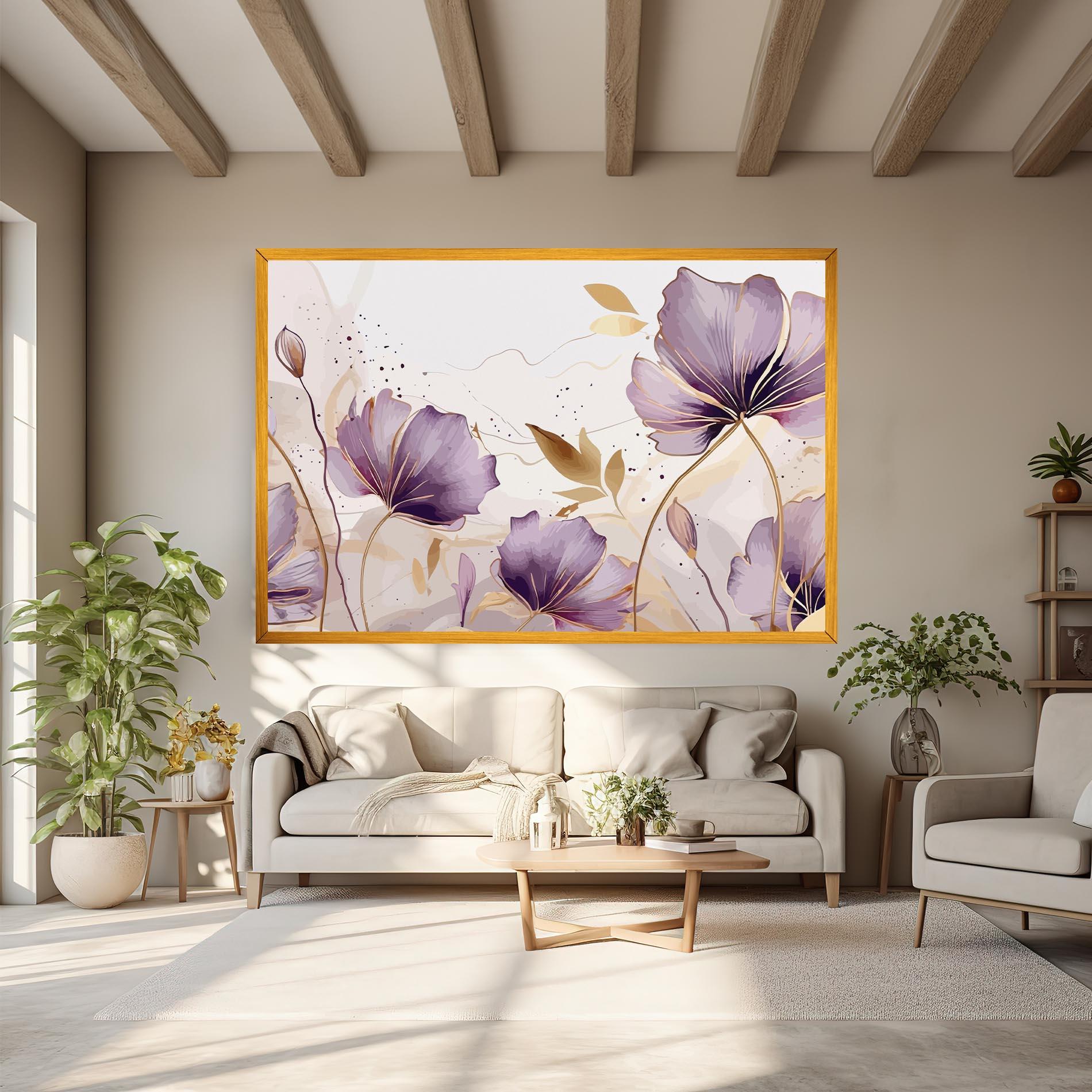 Vászonkép Purple Gold Exotic mockup 6