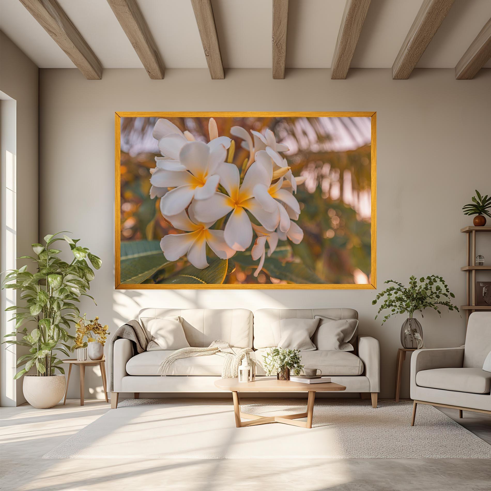 Vászonkép White Plumeria mockup 6