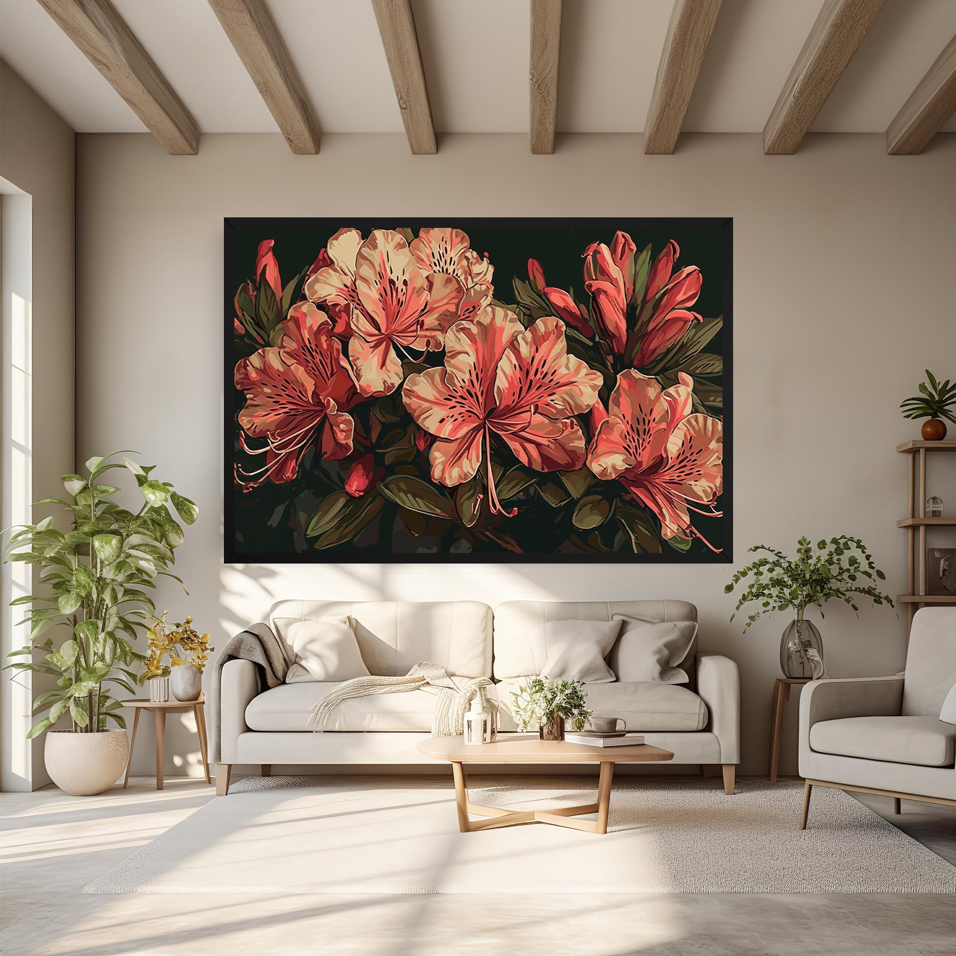 Vászonkép Cream Exotic Art mockup 6