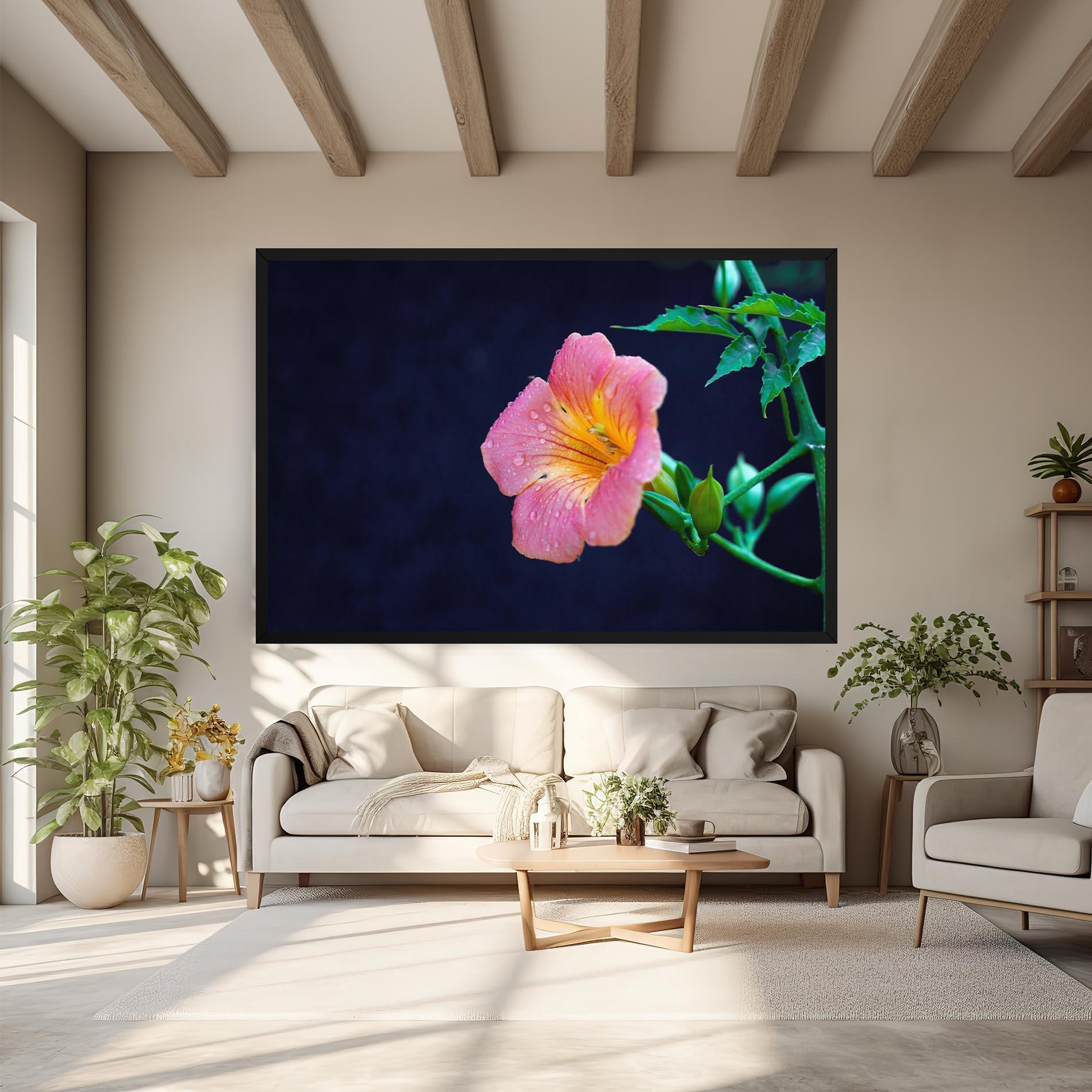 Vászonkép Exotic Pink Plant mockup 6