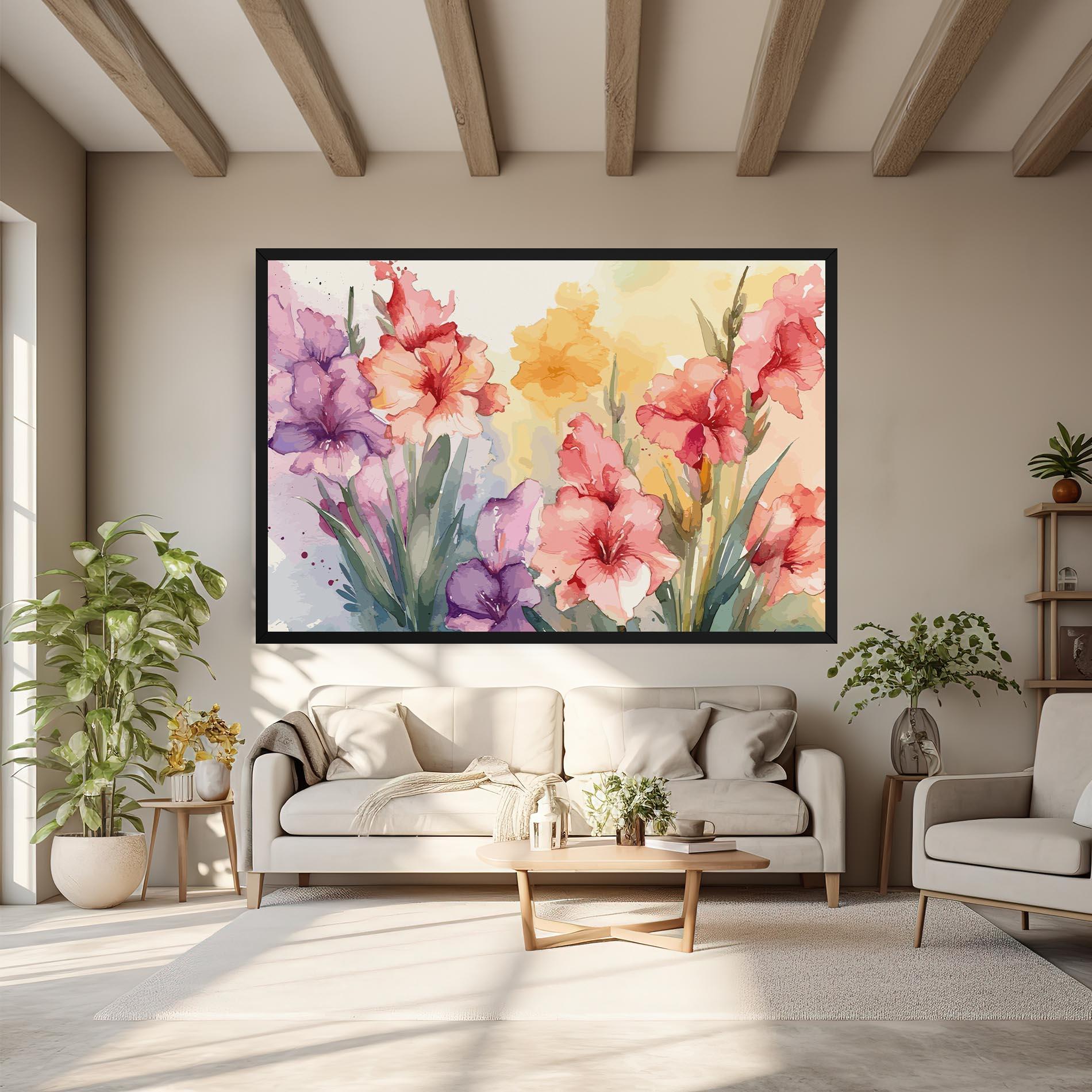 Vászonkép Exotic Watercolor mockup 6