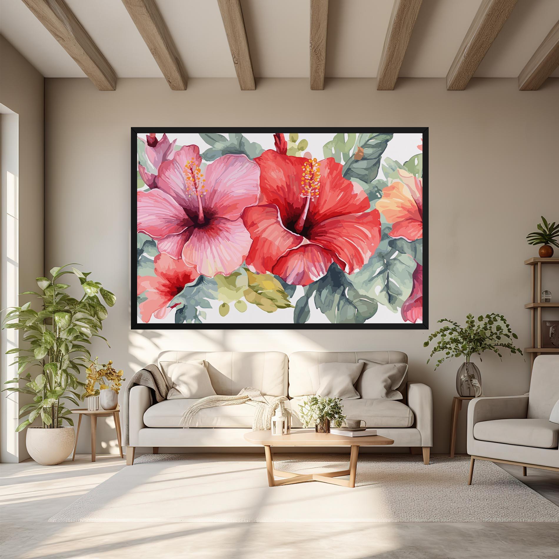 Vászonkép Pink Red Exotic mockup 6