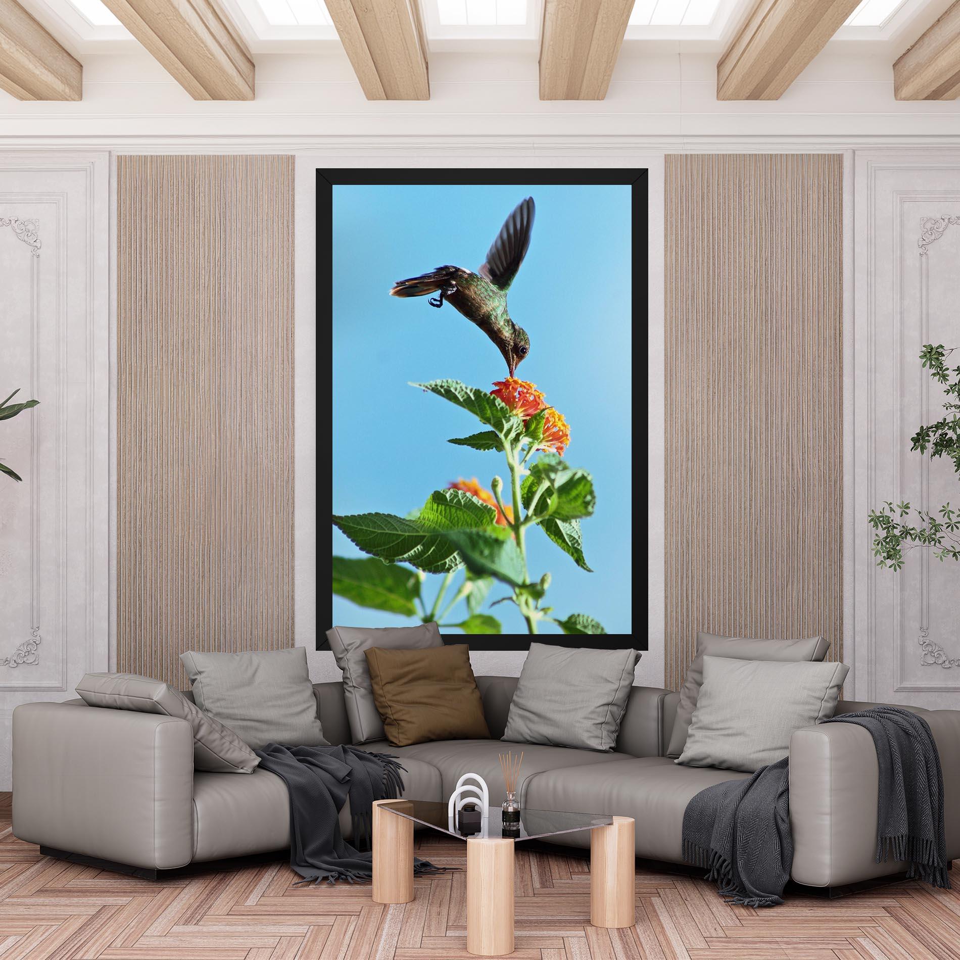 Vászonkép Bird Exotic Flower mockup 6