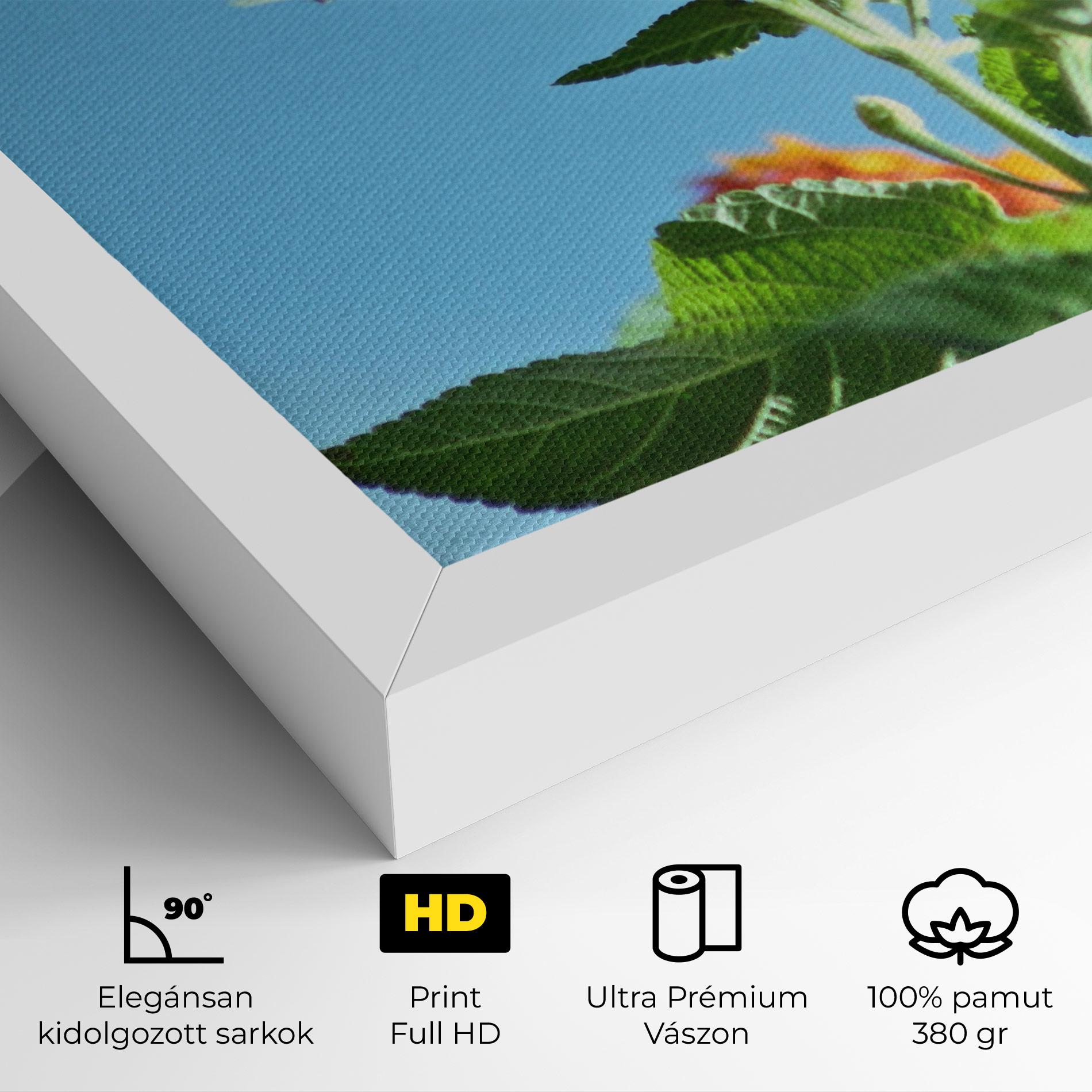 Vászonkép Bird Exotic Flower mockup 4