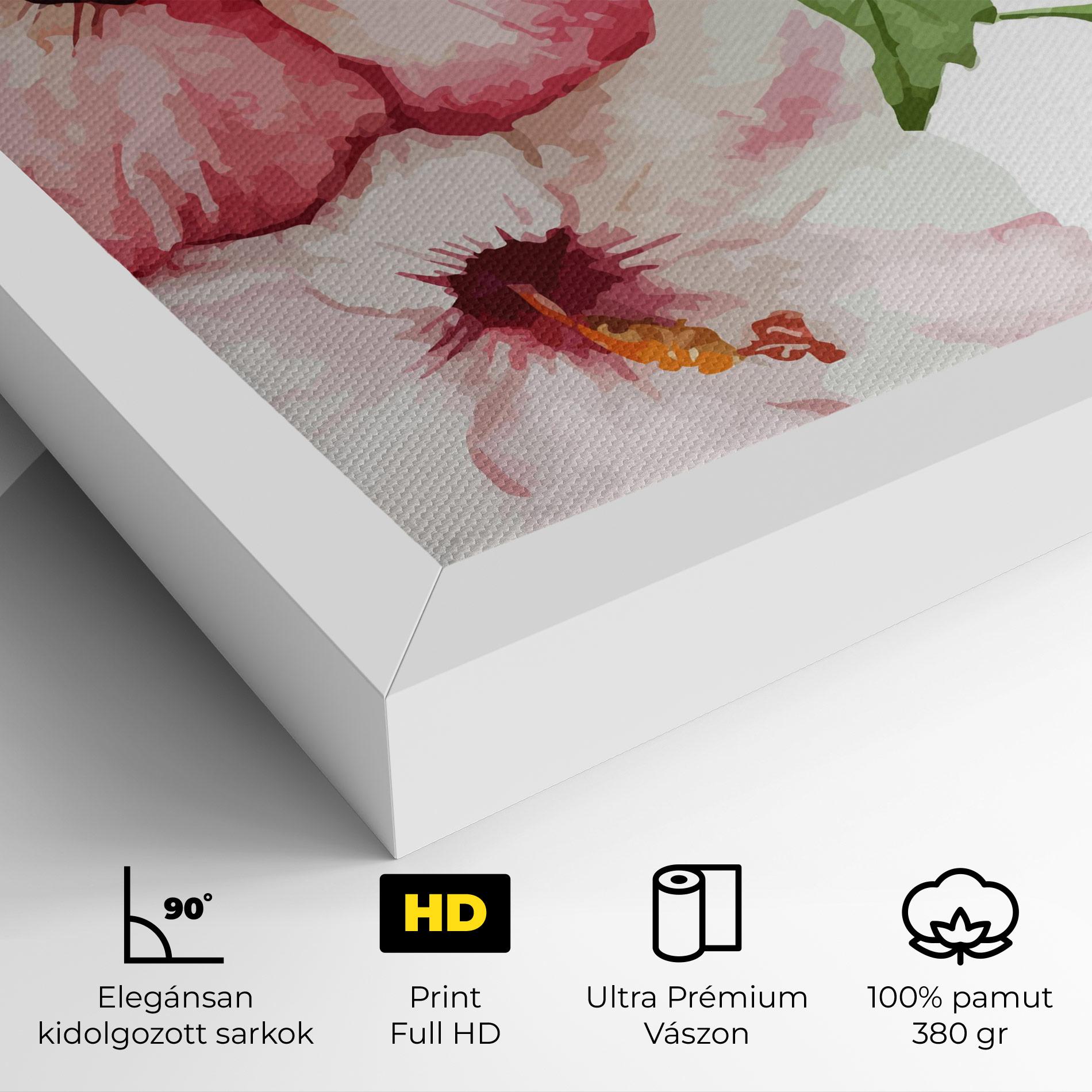 Vászonkép Exotic Flower Paint mockup 4