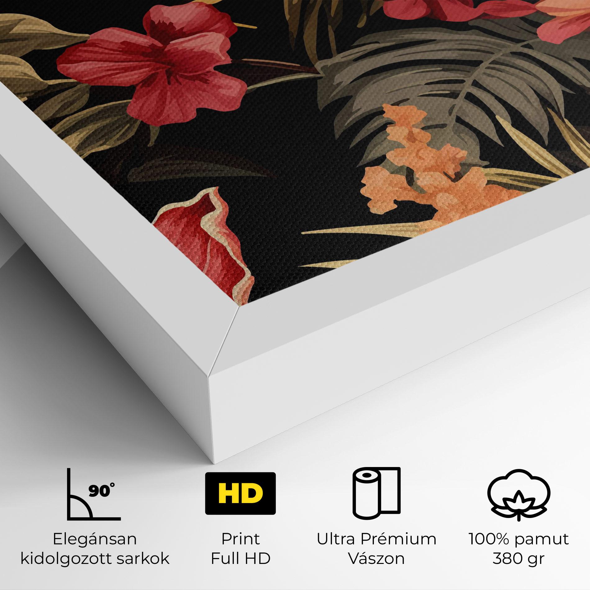 Vászonkép Exotic Flower Plant mockup 4