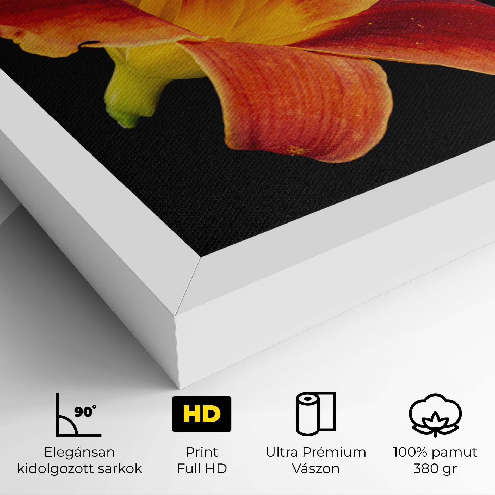 Vászonkép Exotic Orange Red mockup 4