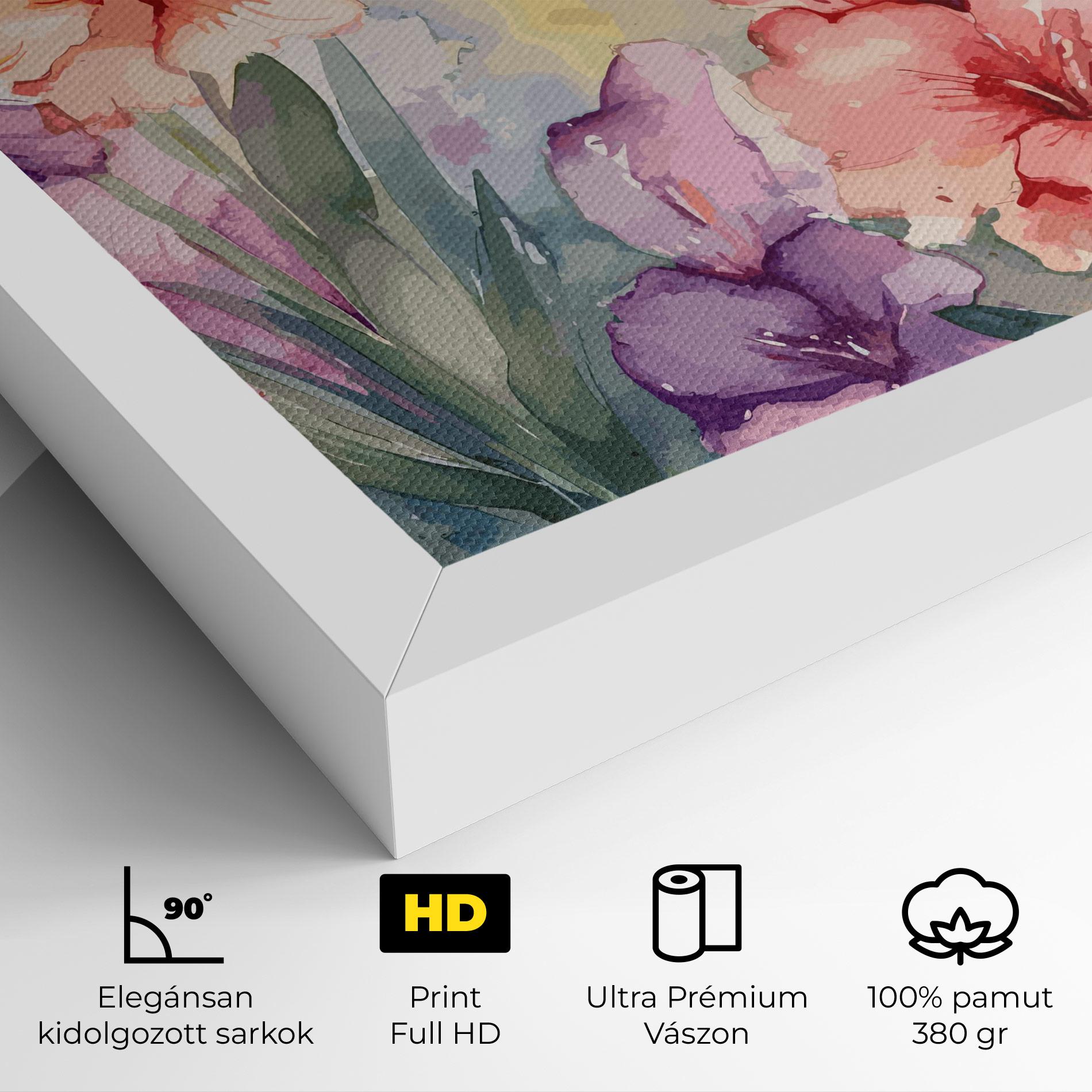 Vászonkép Exotic Watercolor mockup 4
