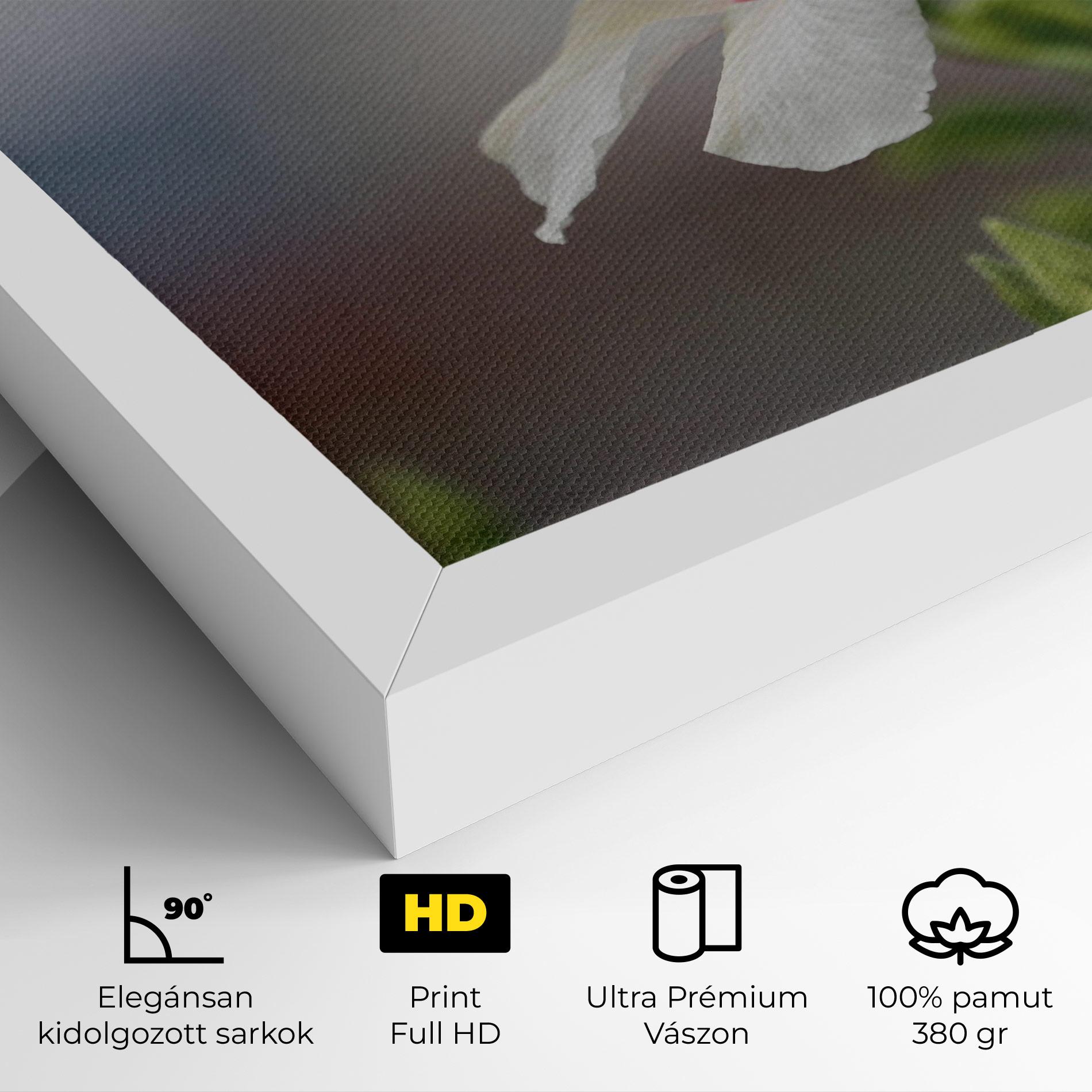 Vászonkép Exotic White Flower mockup 4