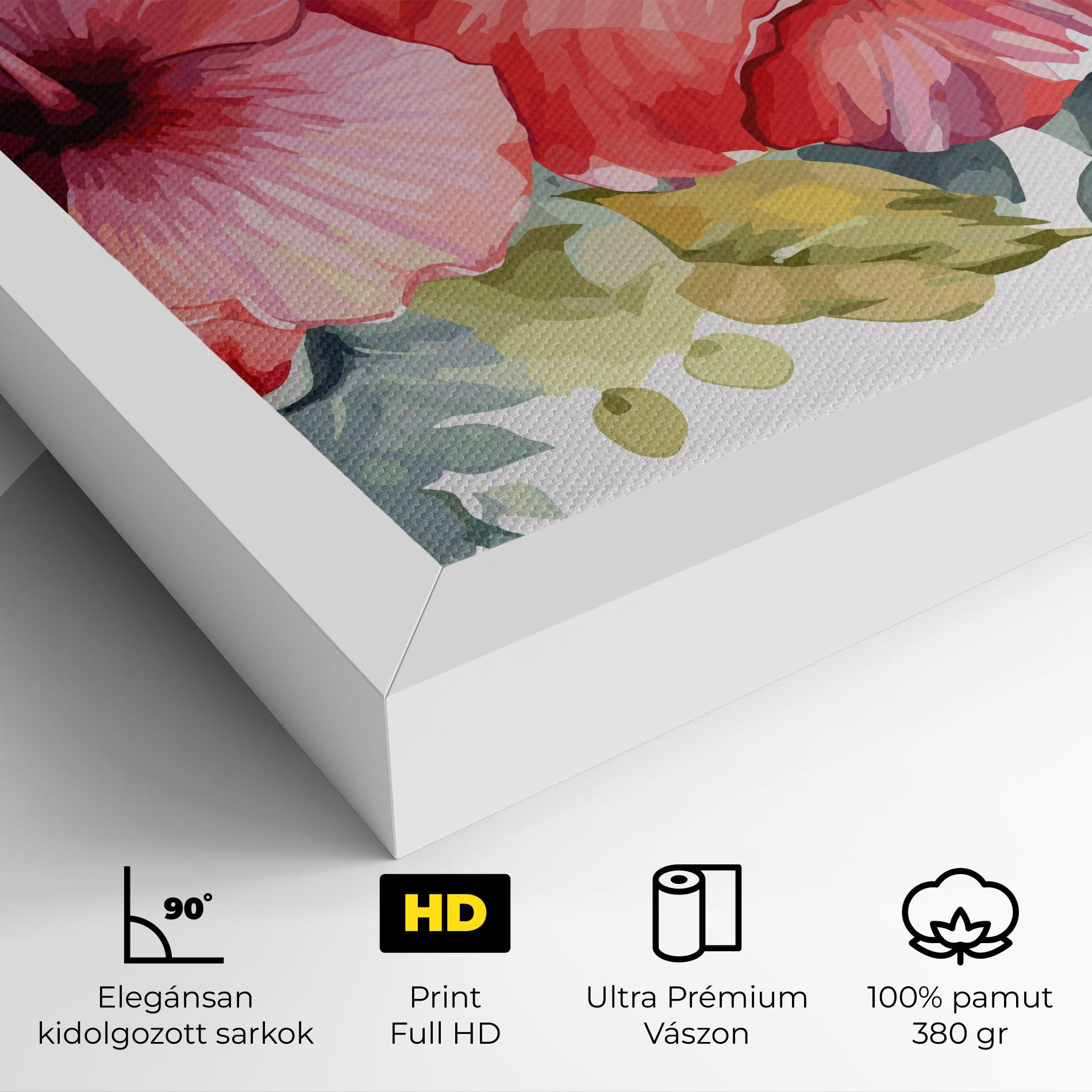 Vászonkép Pink Red Exotic mockup 4