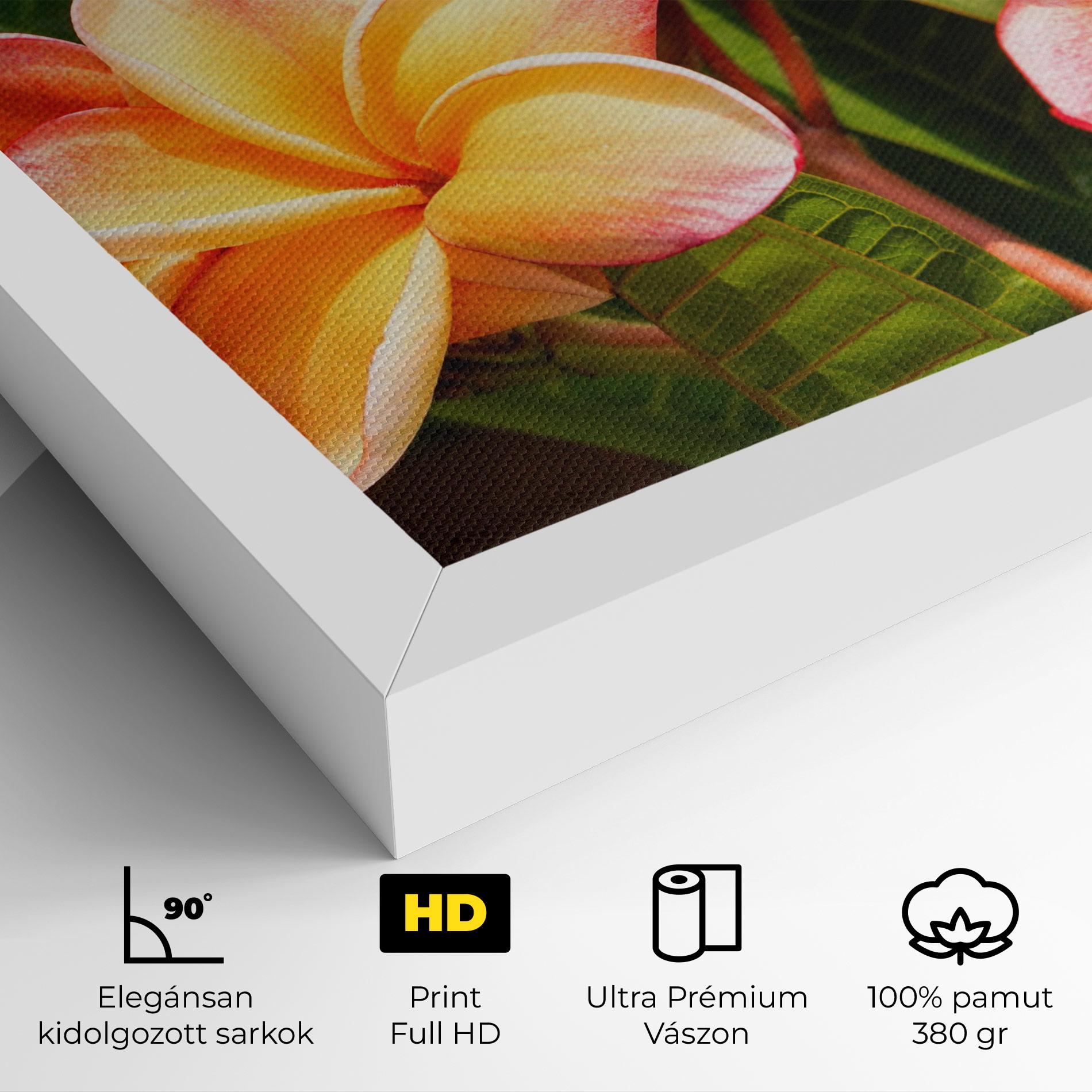 Vászonkép Pretty Plumeria mockup 4
