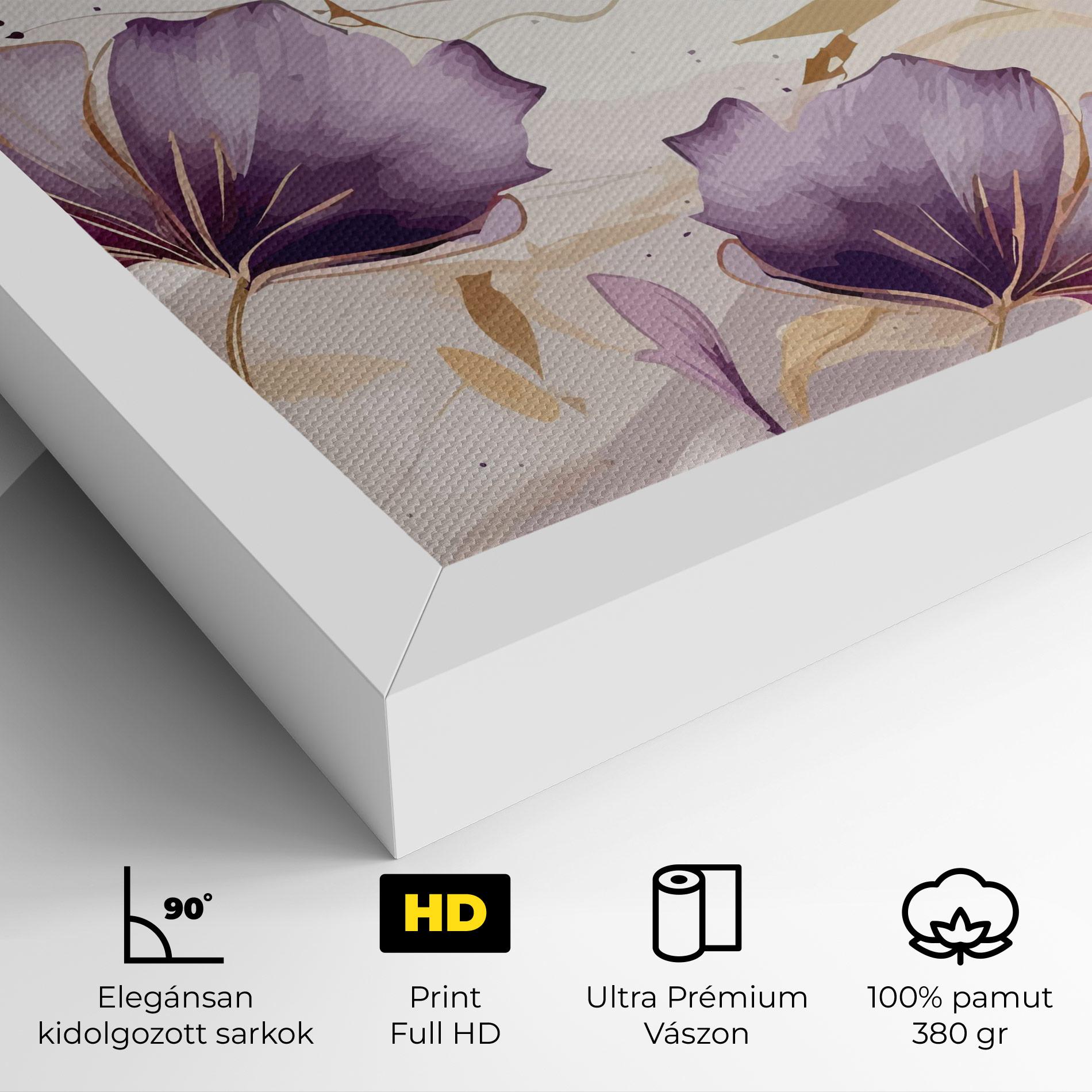 Vászonkép Purple Gold Exotic mockup 4