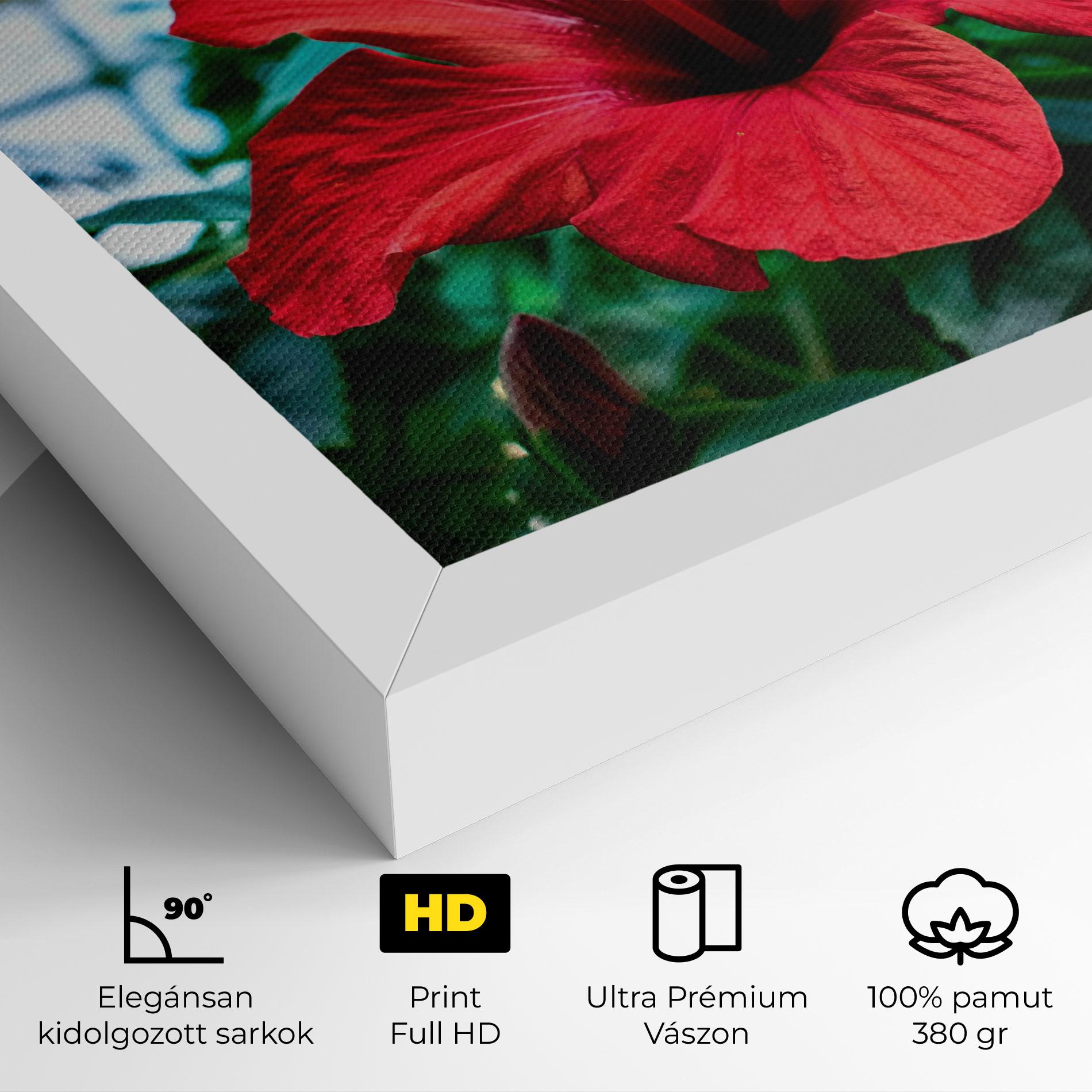 Vászonkép Red Exotic Plant mockup 4