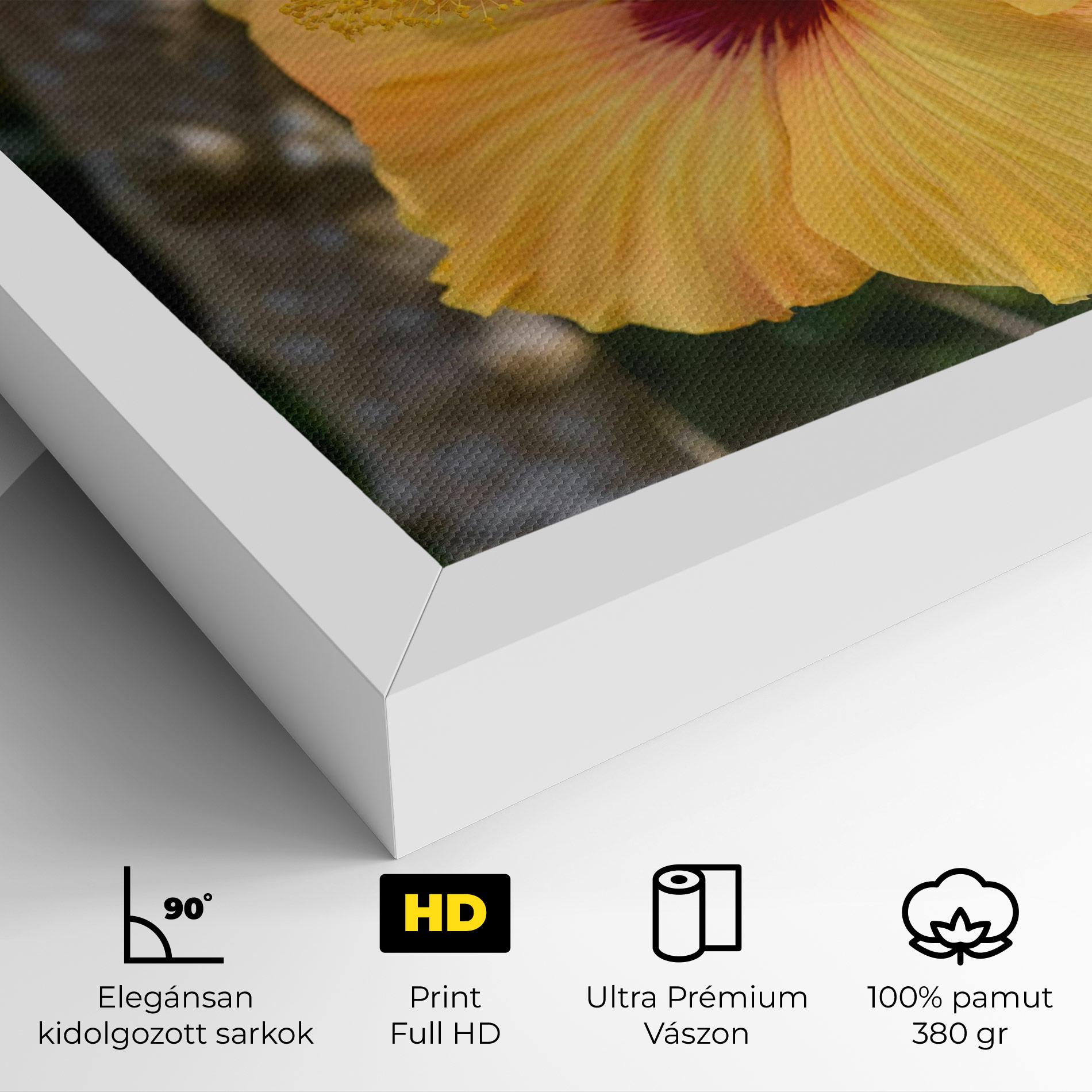 Vászonkép Yellow Hibiscus mockup 4