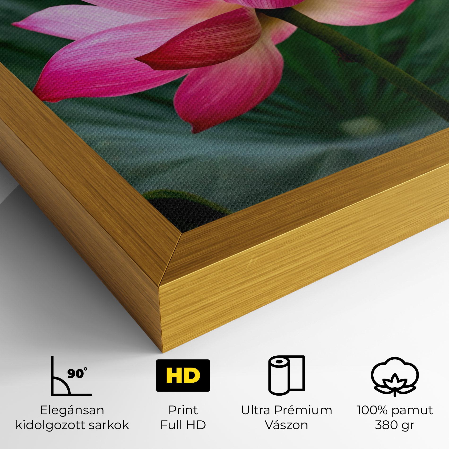 Vászonkép Beautiful Pink Exotic mockup 4