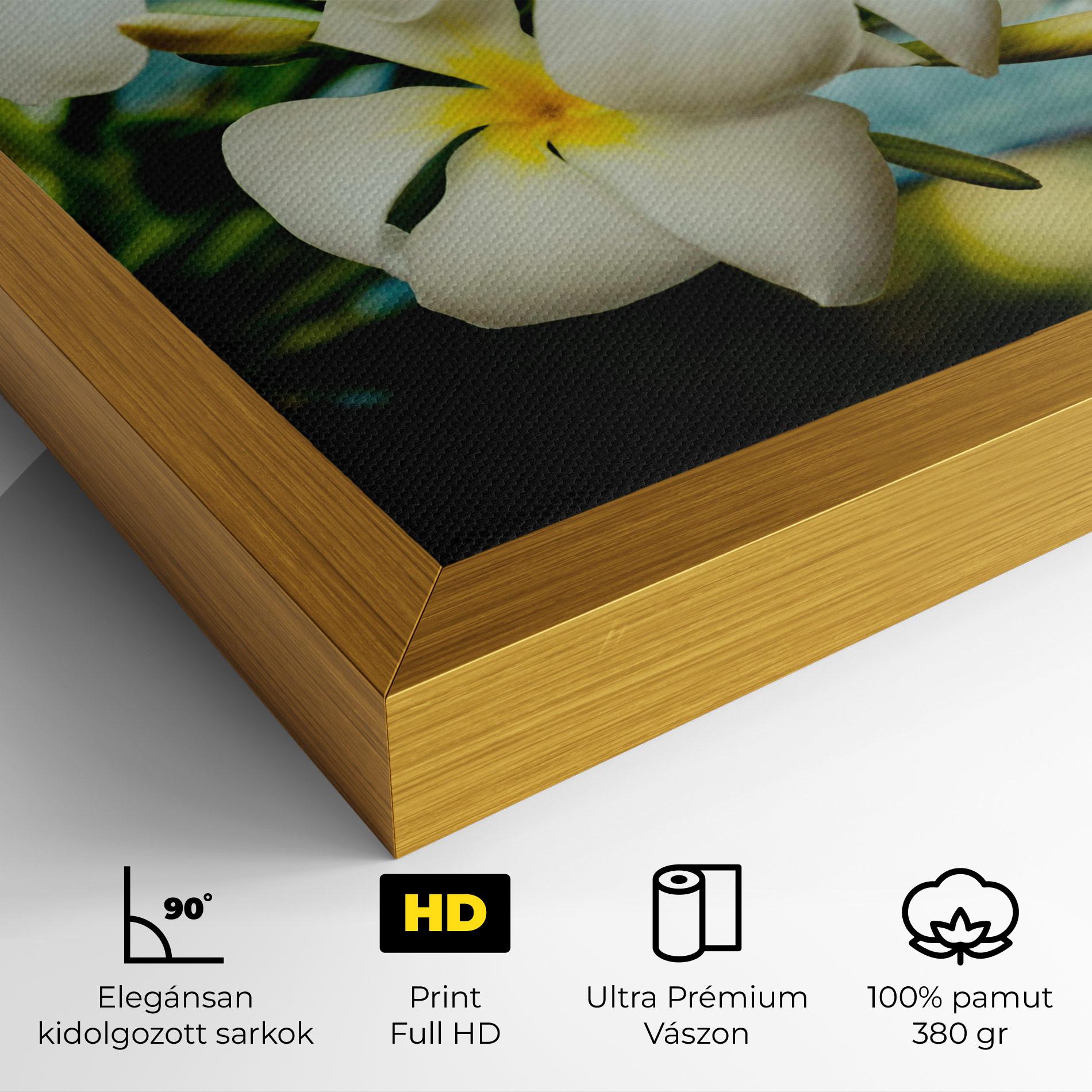 Vászonkép Beautiful White Exotic mockup 4