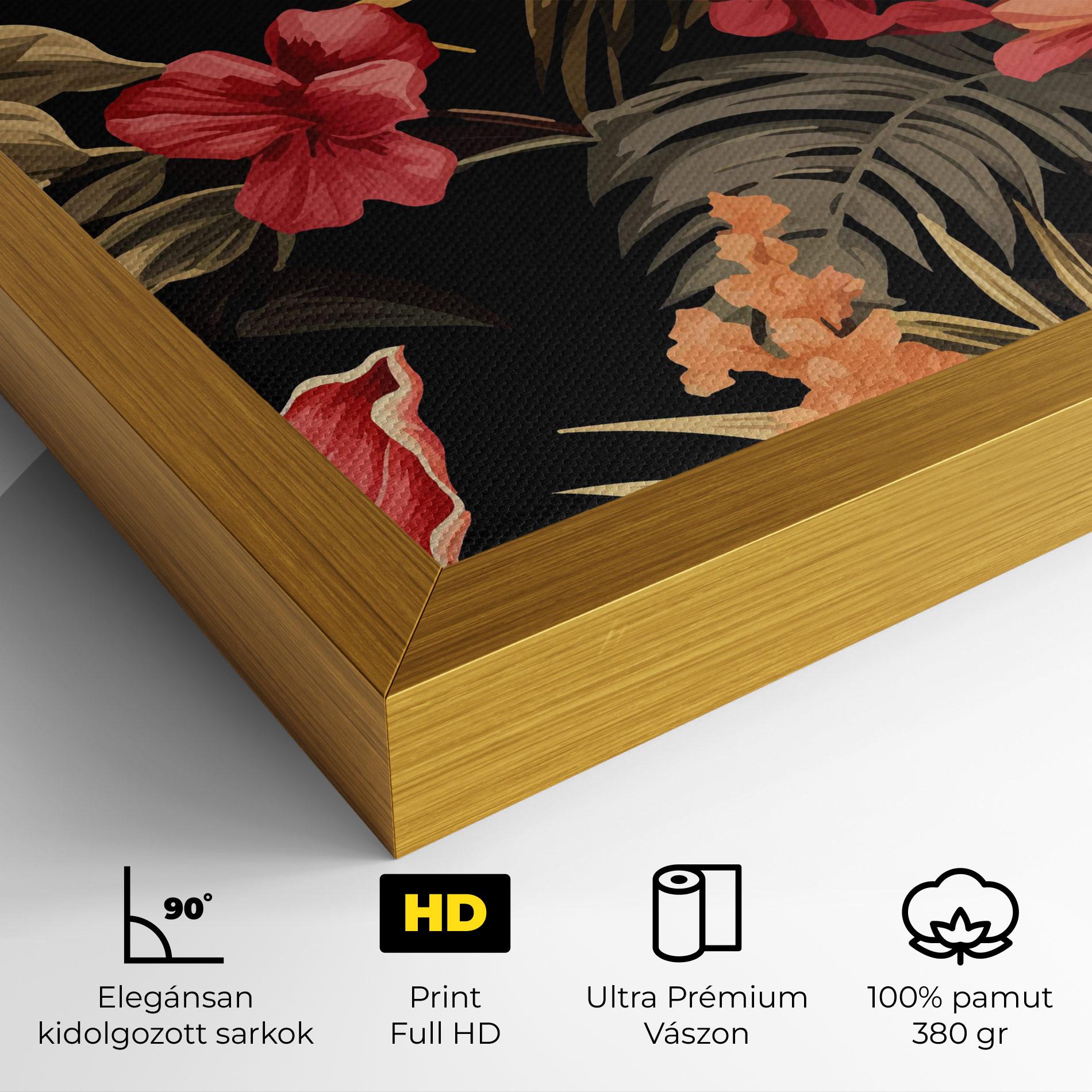 Vászonkép Exotic Flower Plant mockup 4