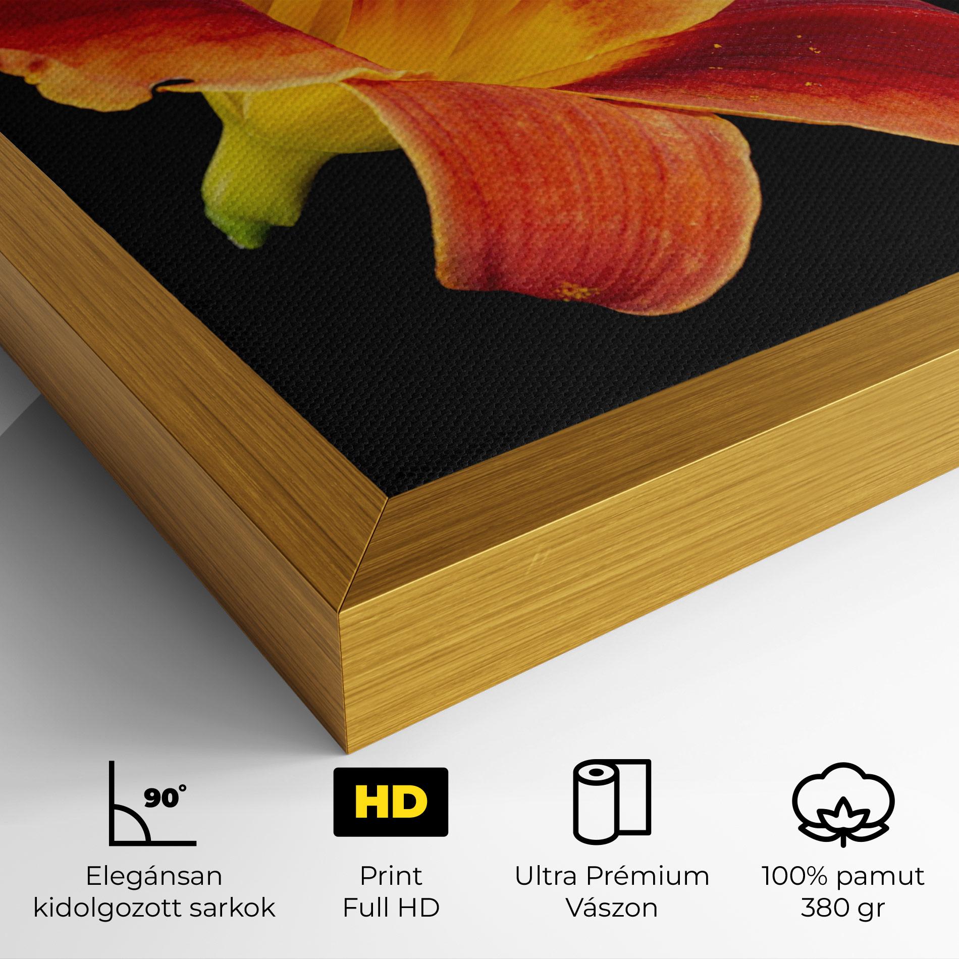 Vászonkép Exotic Orange Red mockup 4